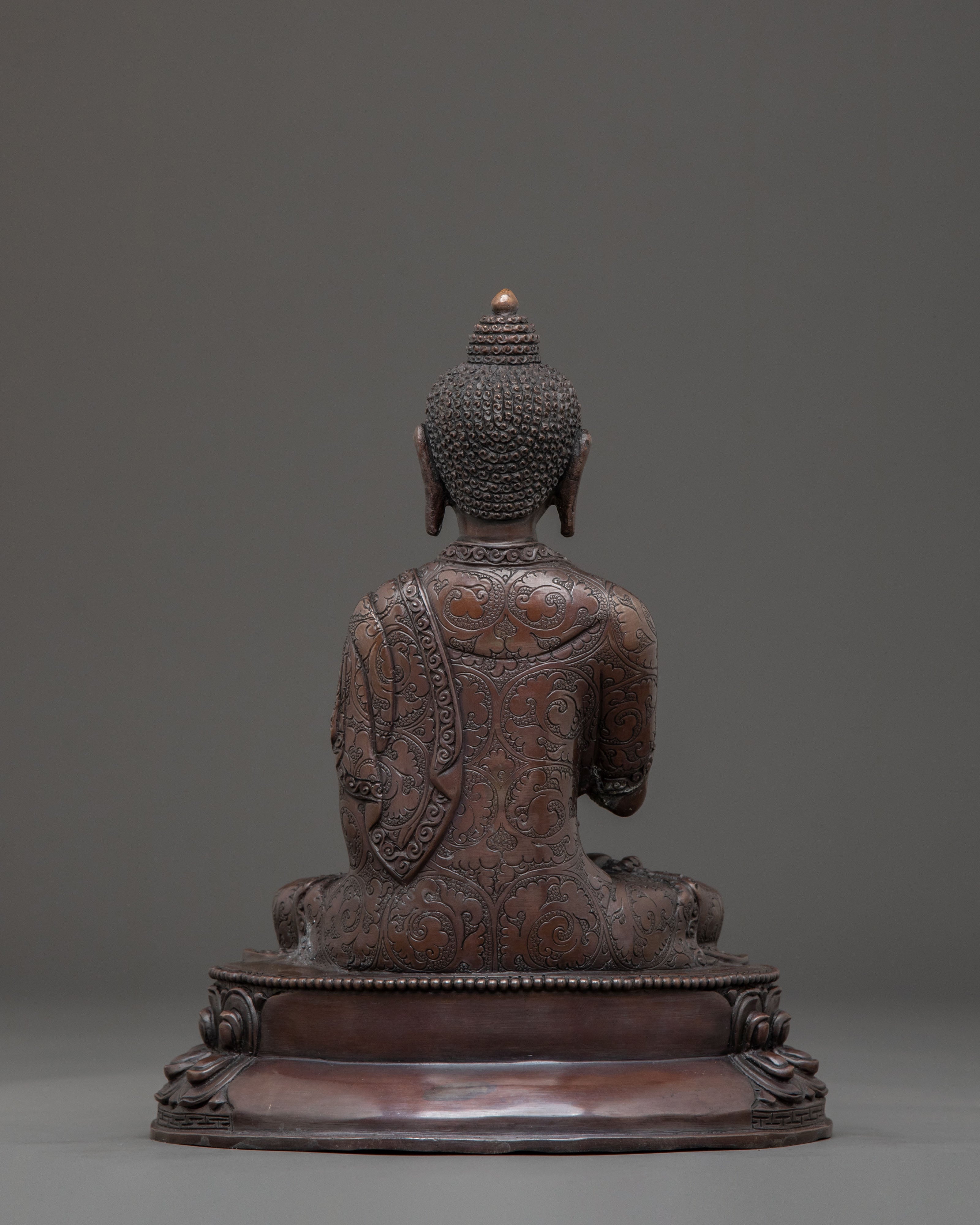 Amogasiddhi Buddha Statue | Oxidized Copper Iocn