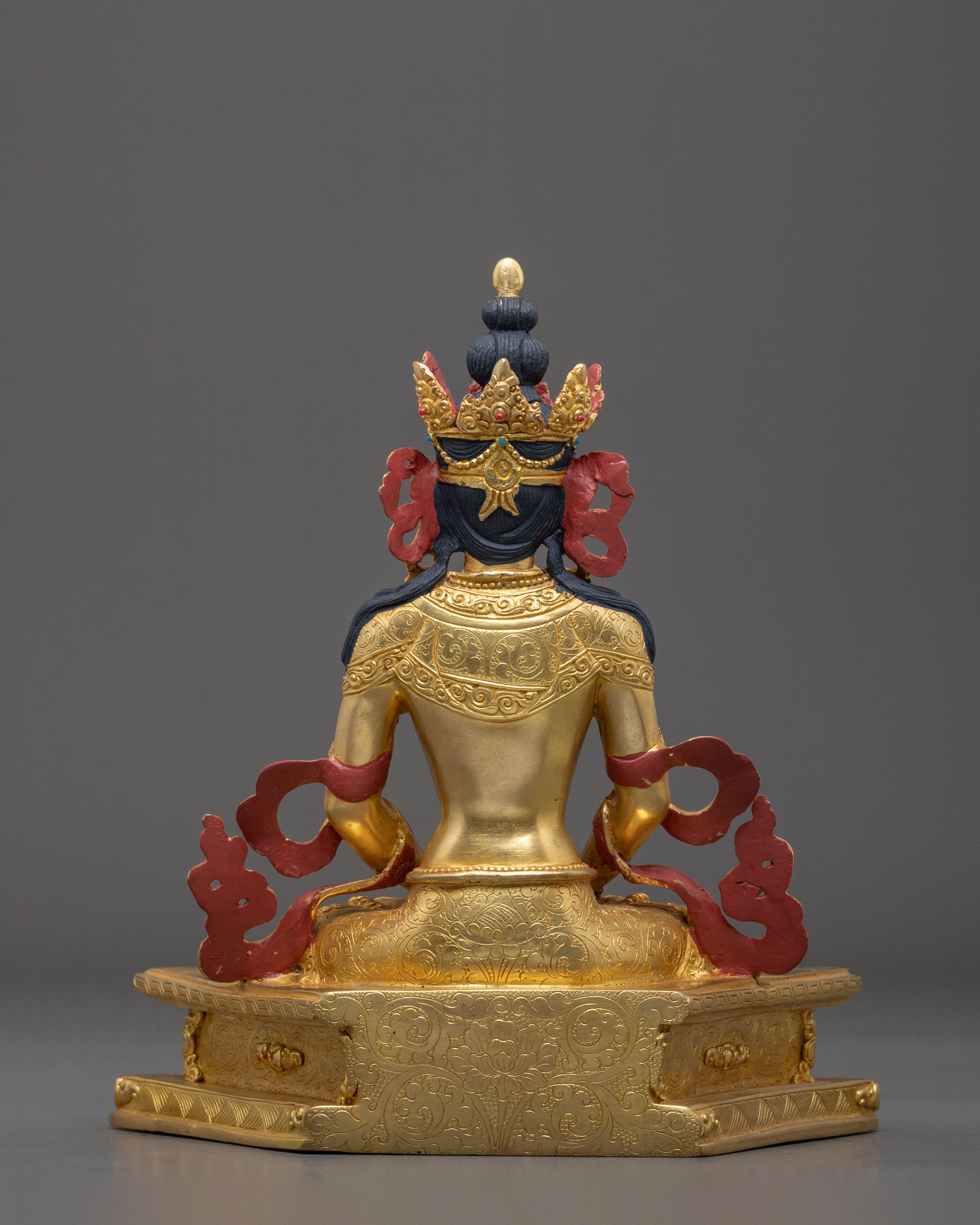 Amitayus Meditation Decor Statue: Buddha of Longevity
