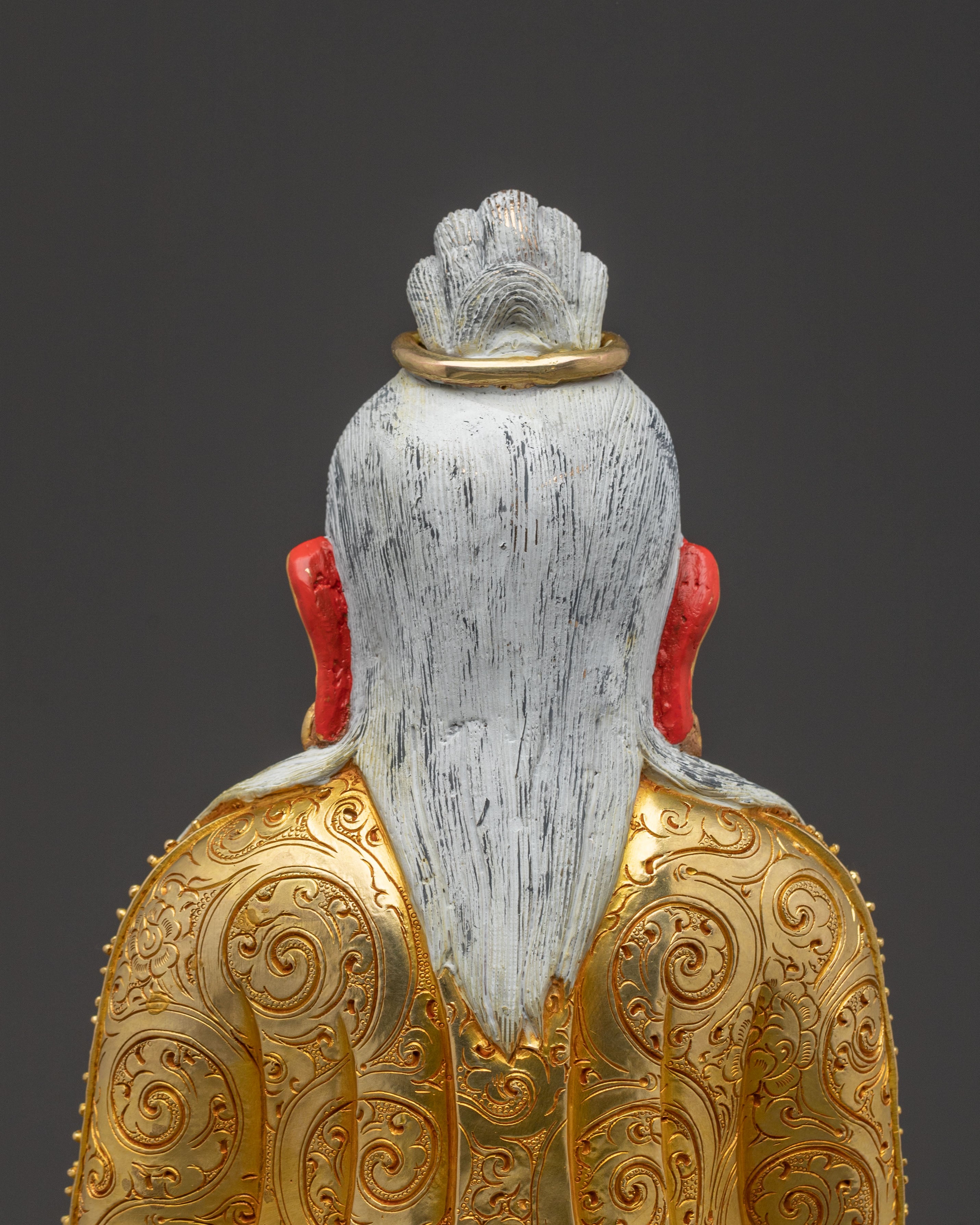 Master Thangtong Gyalpo Spiritual Statue: Hand-Gilded Copper Artistry