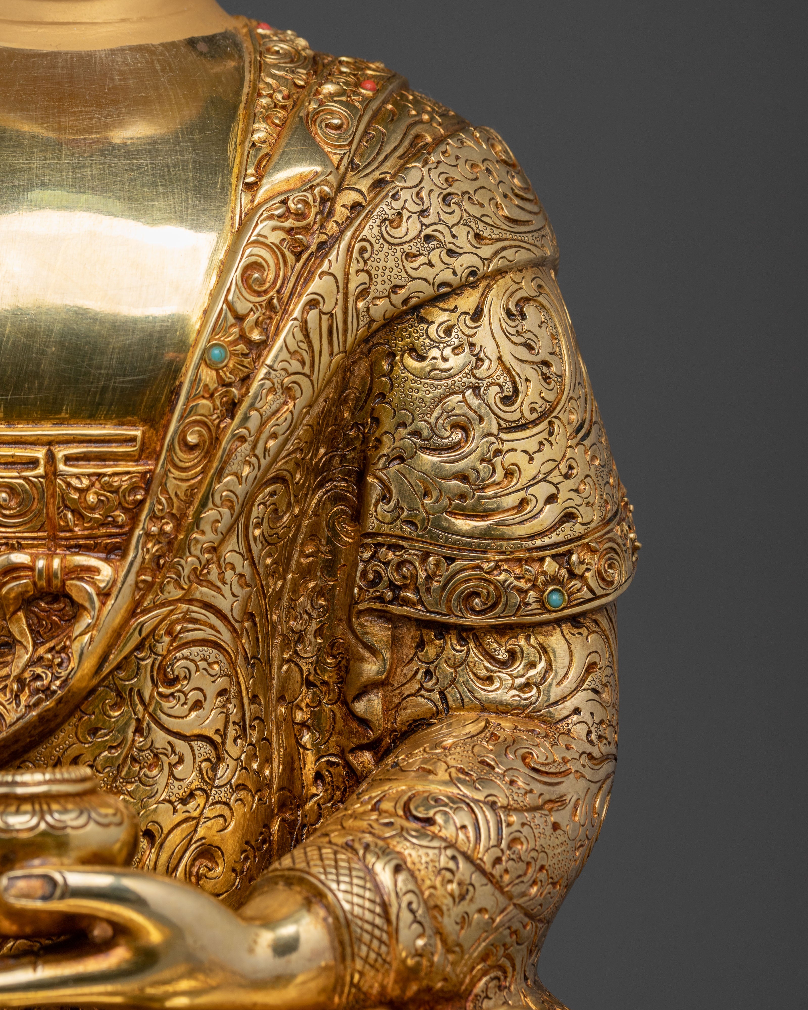 Golden Shakyamuni Buddha Statue | Dharma Teacher