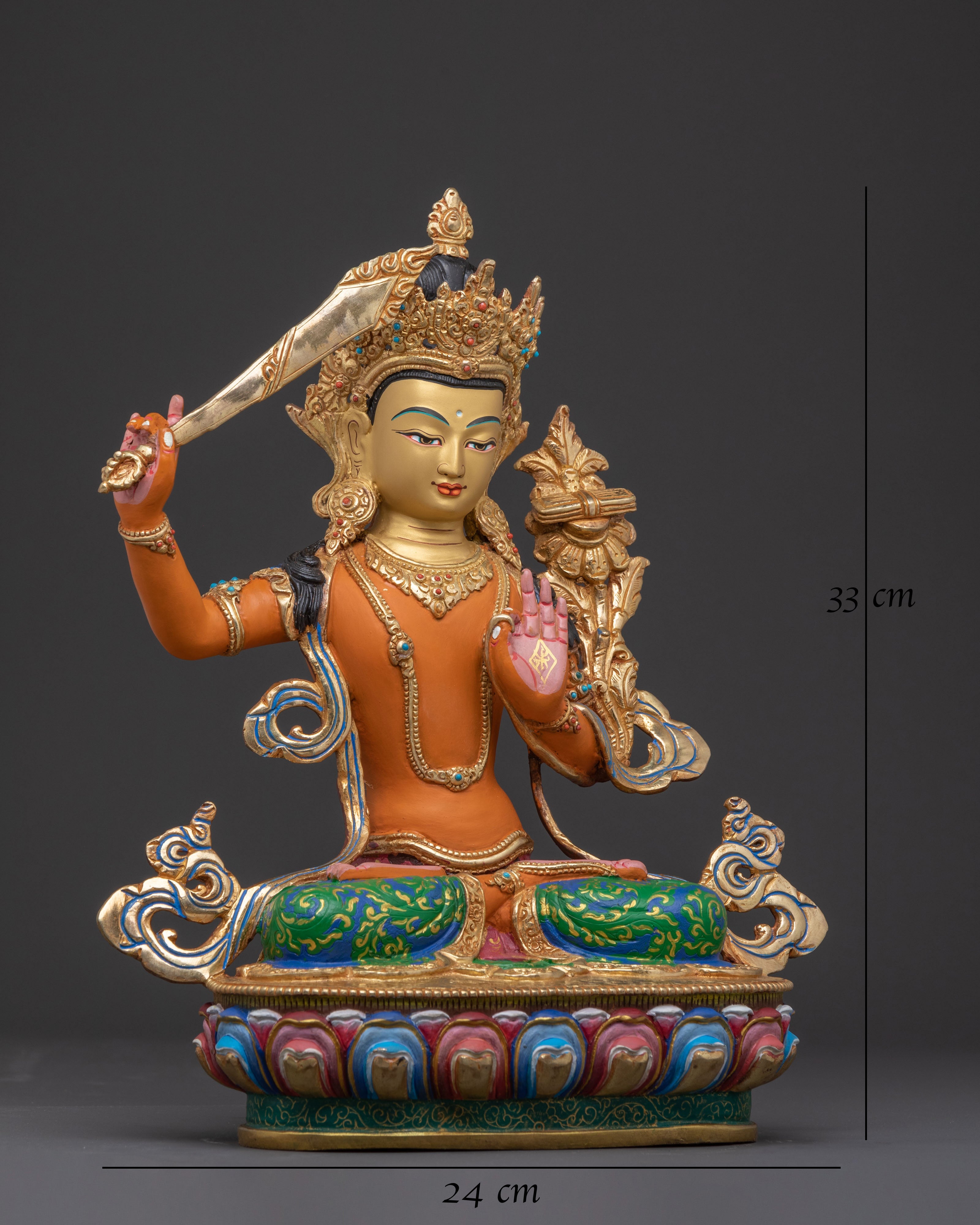 Divine Manjushri Statue – Bodhisattva of Wisdom