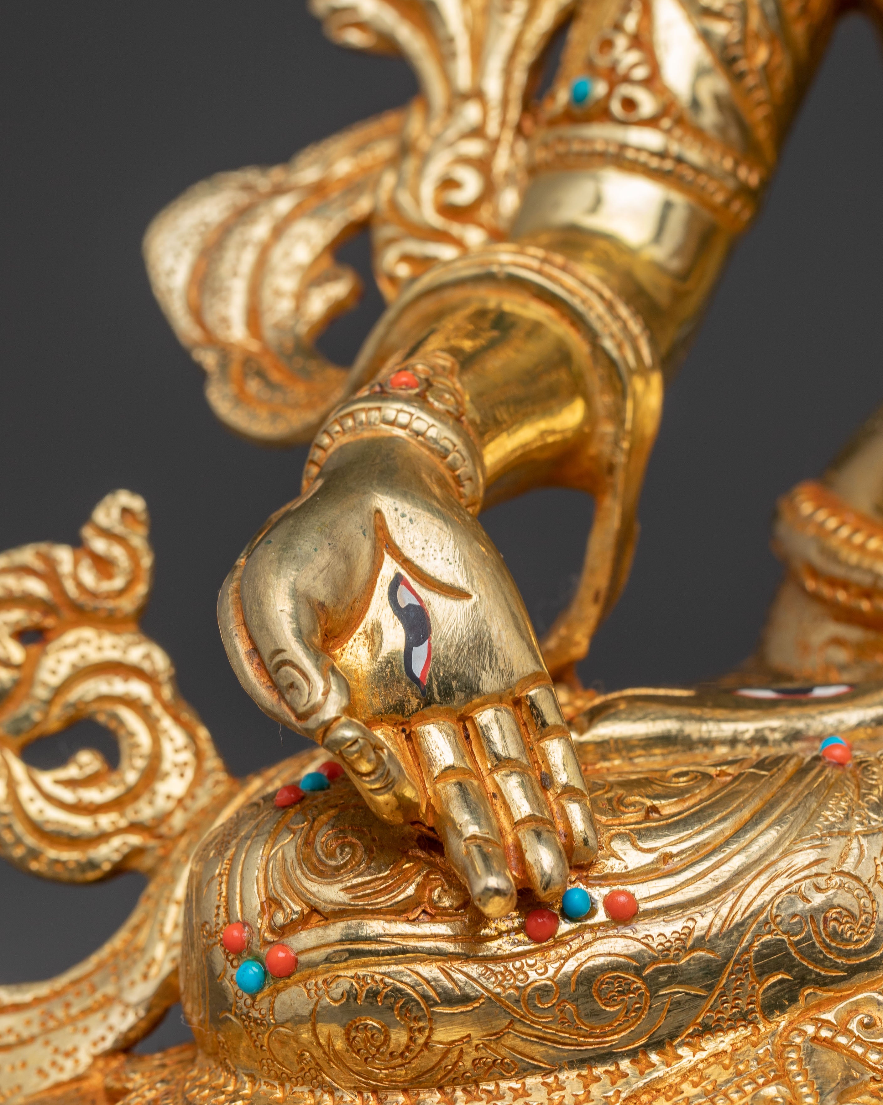 Handmade Sita Tara Copper Statue | Traditional Himalayan Art