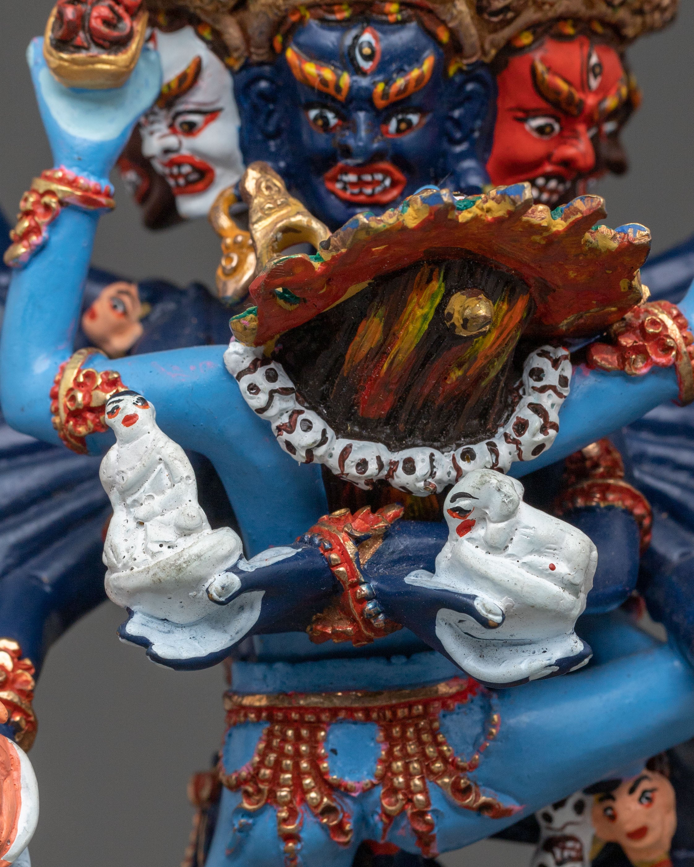 Hevajra Sacred Sculpture: Buddhist Altar Sculpture