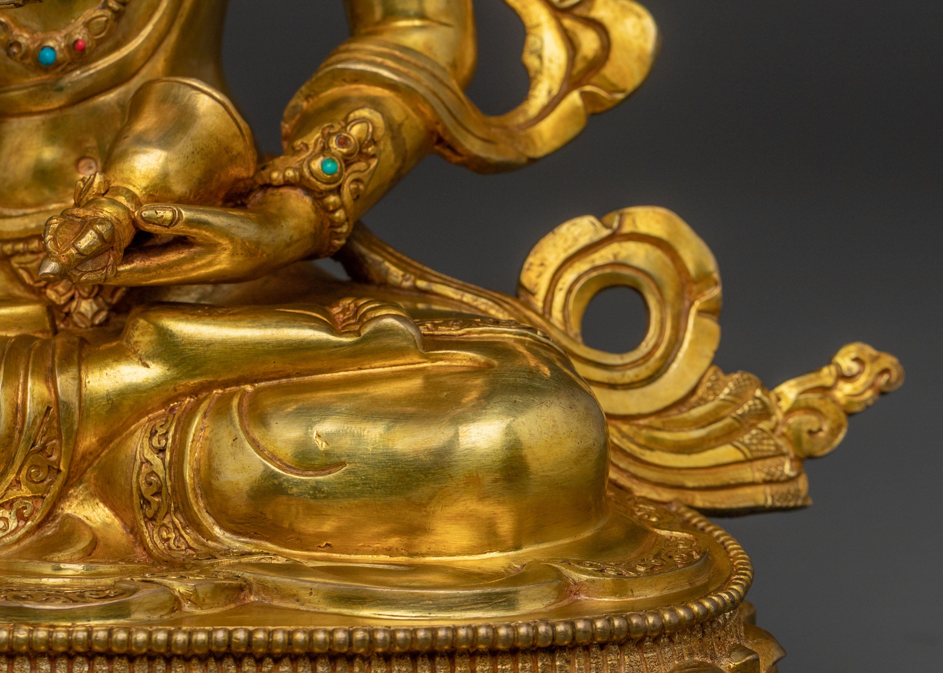 Vajrasattva Embodiment of Purity – Handcrafted 24K Gold Gilded Statue