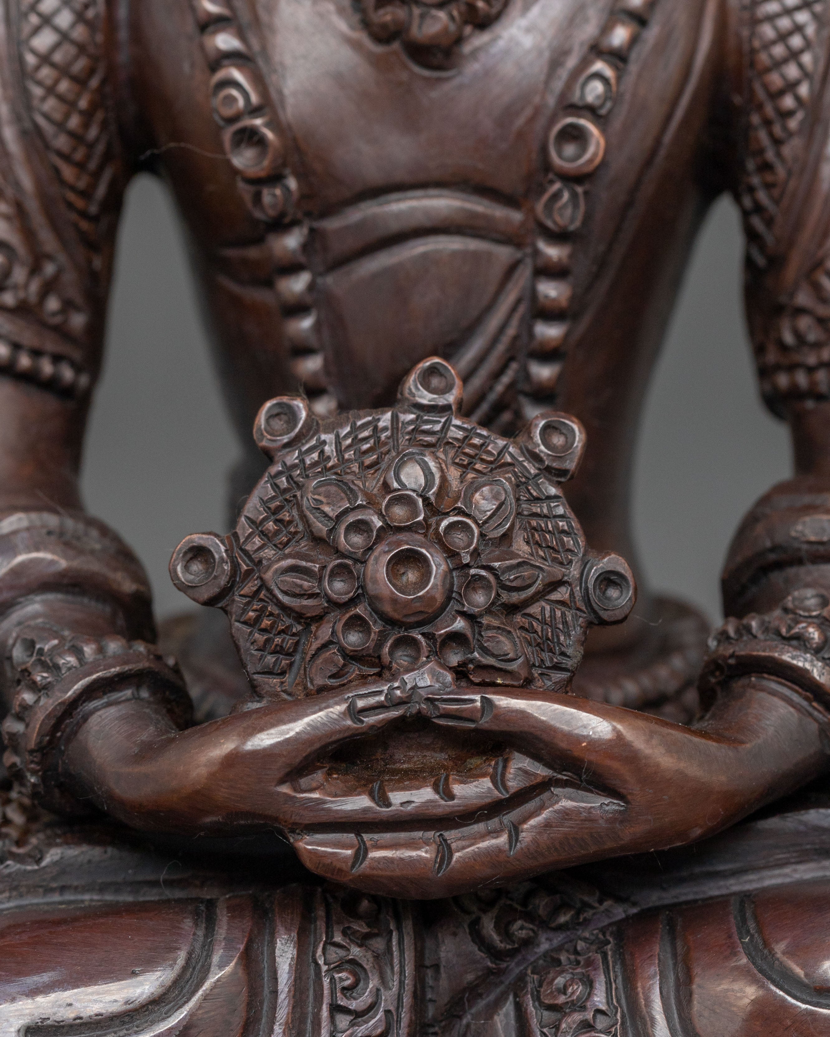 Vairocana Buddha Statue | Oxidized Copper Artistry