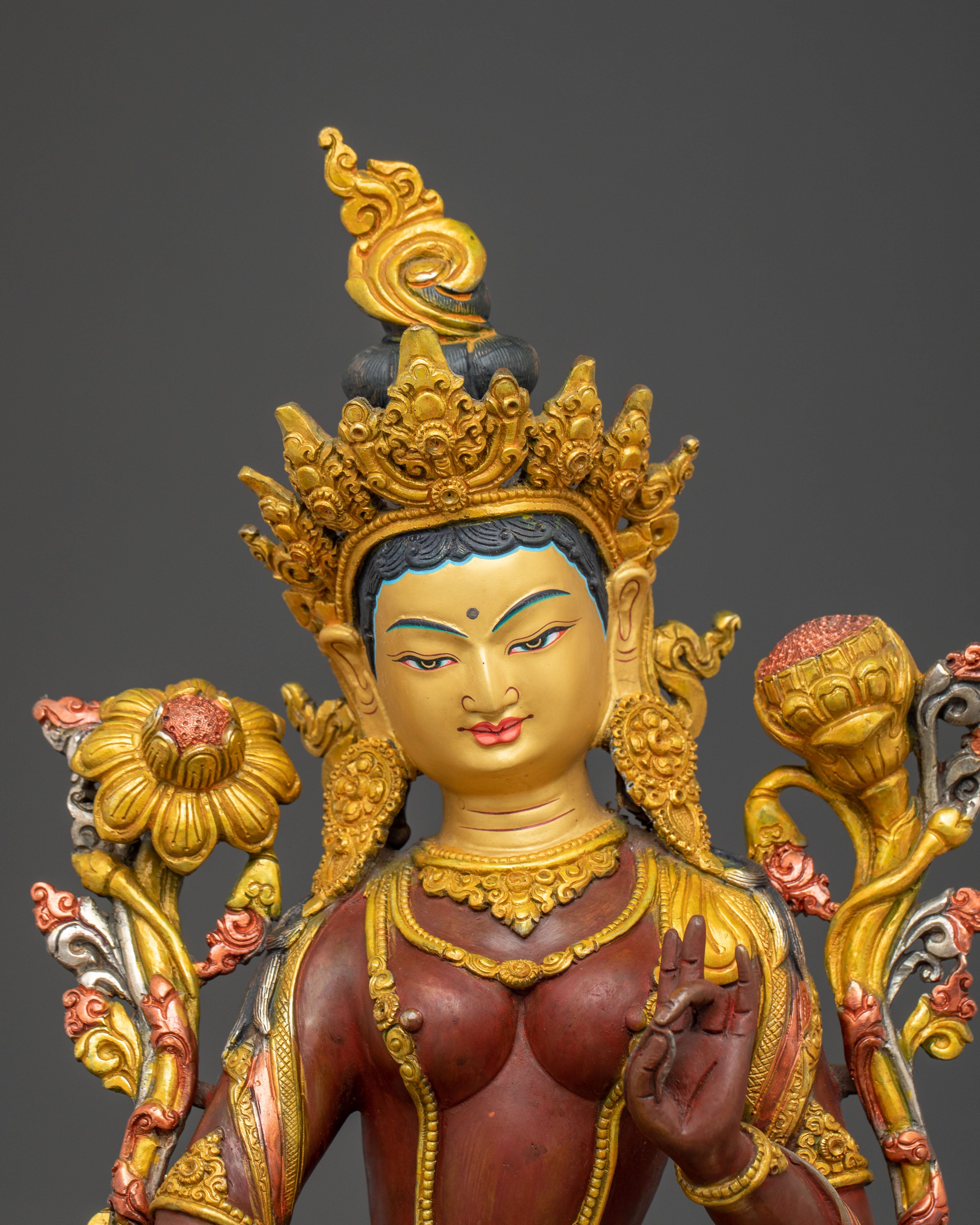 Green Tara Tibetan Sacred Statue