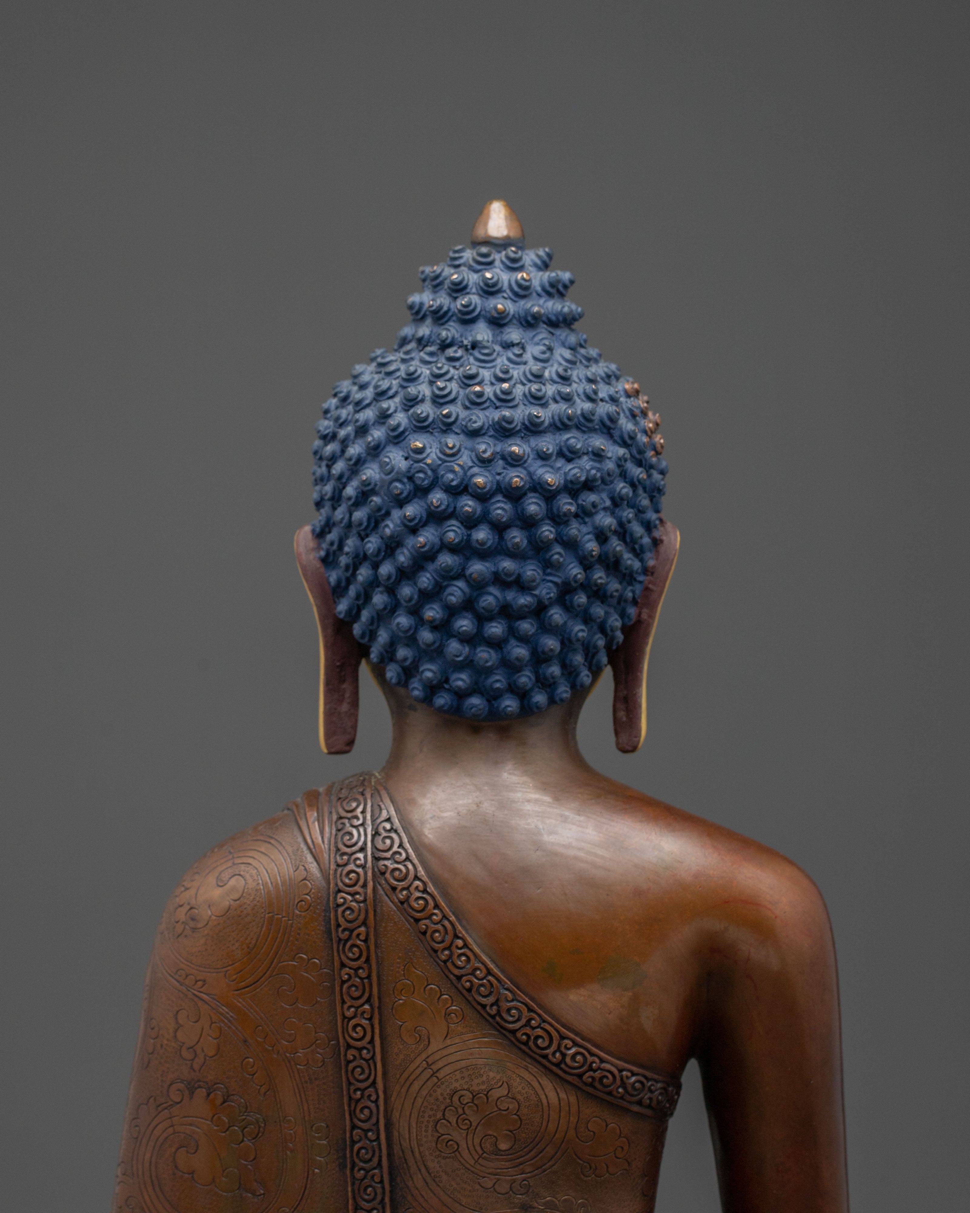 Authentic Tibetan Shakyamuni Buddha Statue | Home Decor