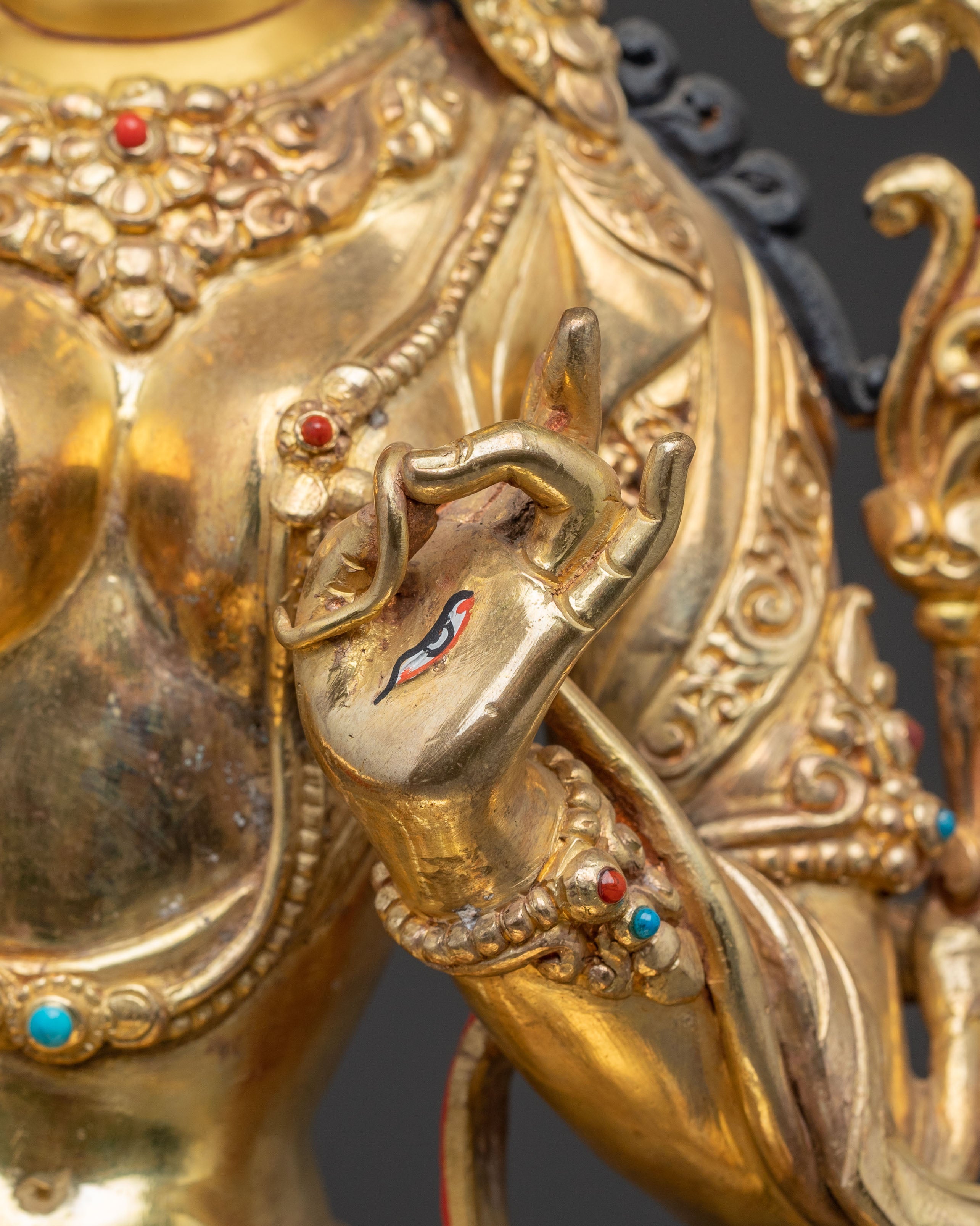 Divine Statue Of Seven Eyes White Tara | Goddess of Compassion