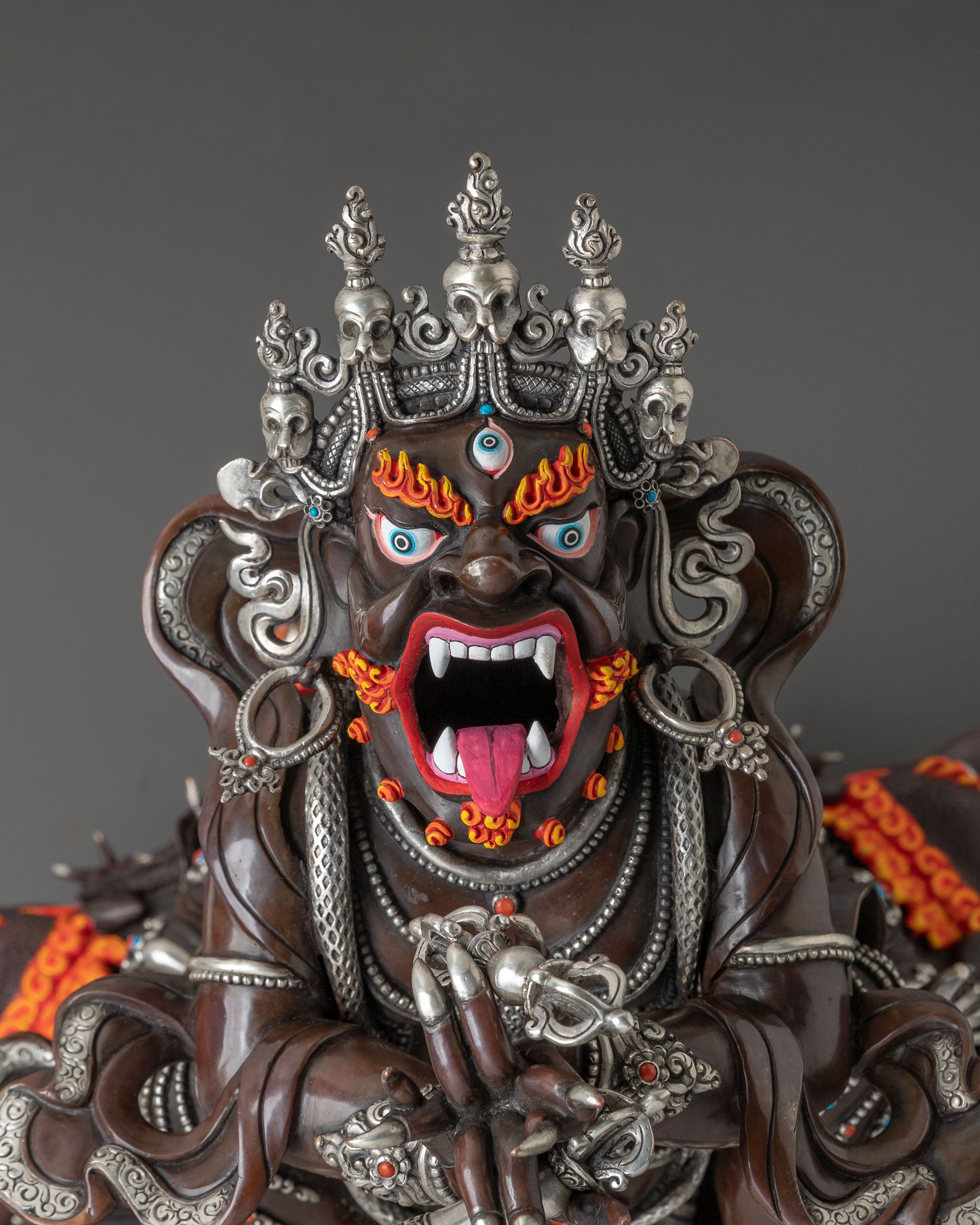 Fierce Protector Vajradaka Statue | Sacred Vajrayana Altar