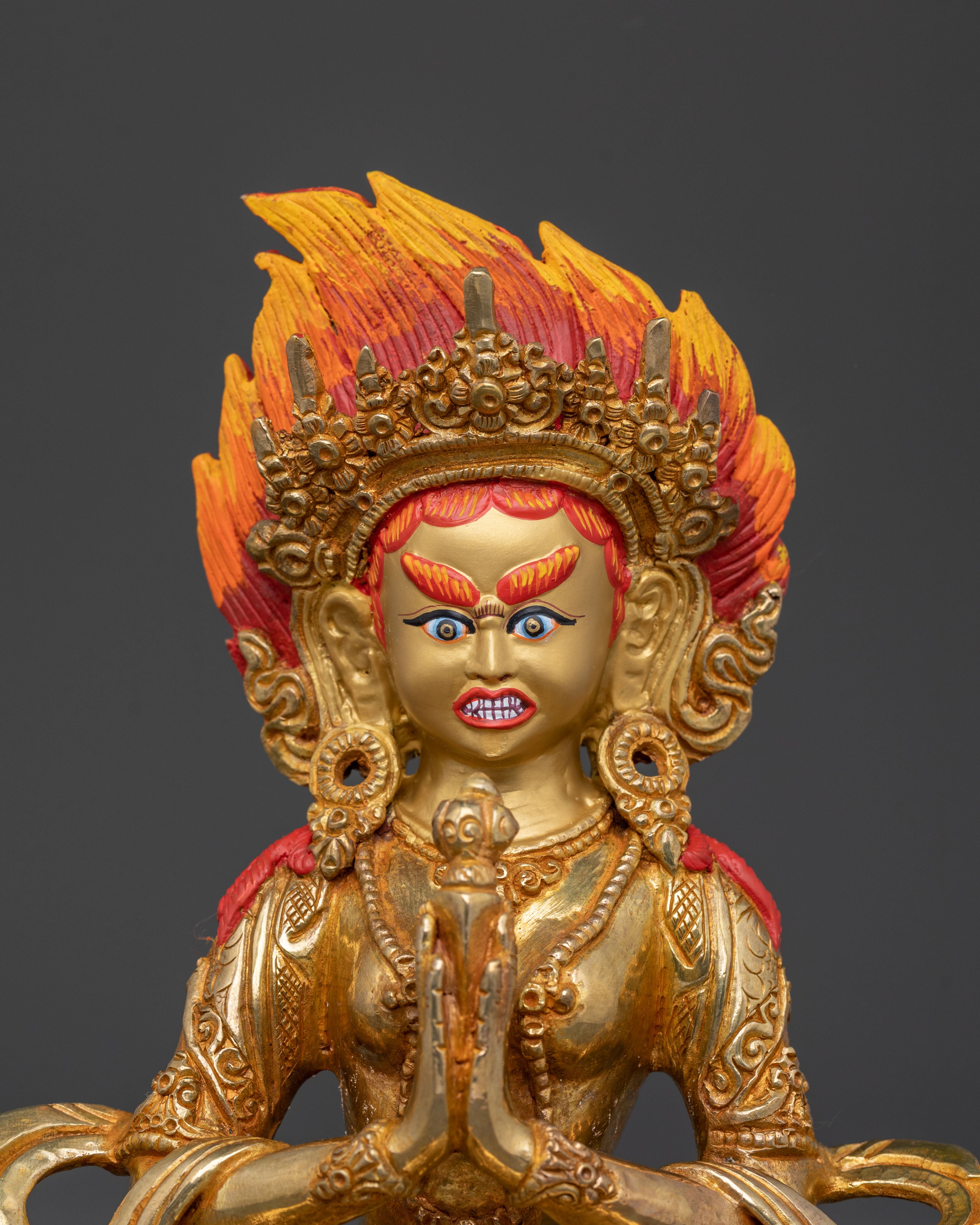 21 Tara: Handcrafted 24K Gold Gilded Statue Set
