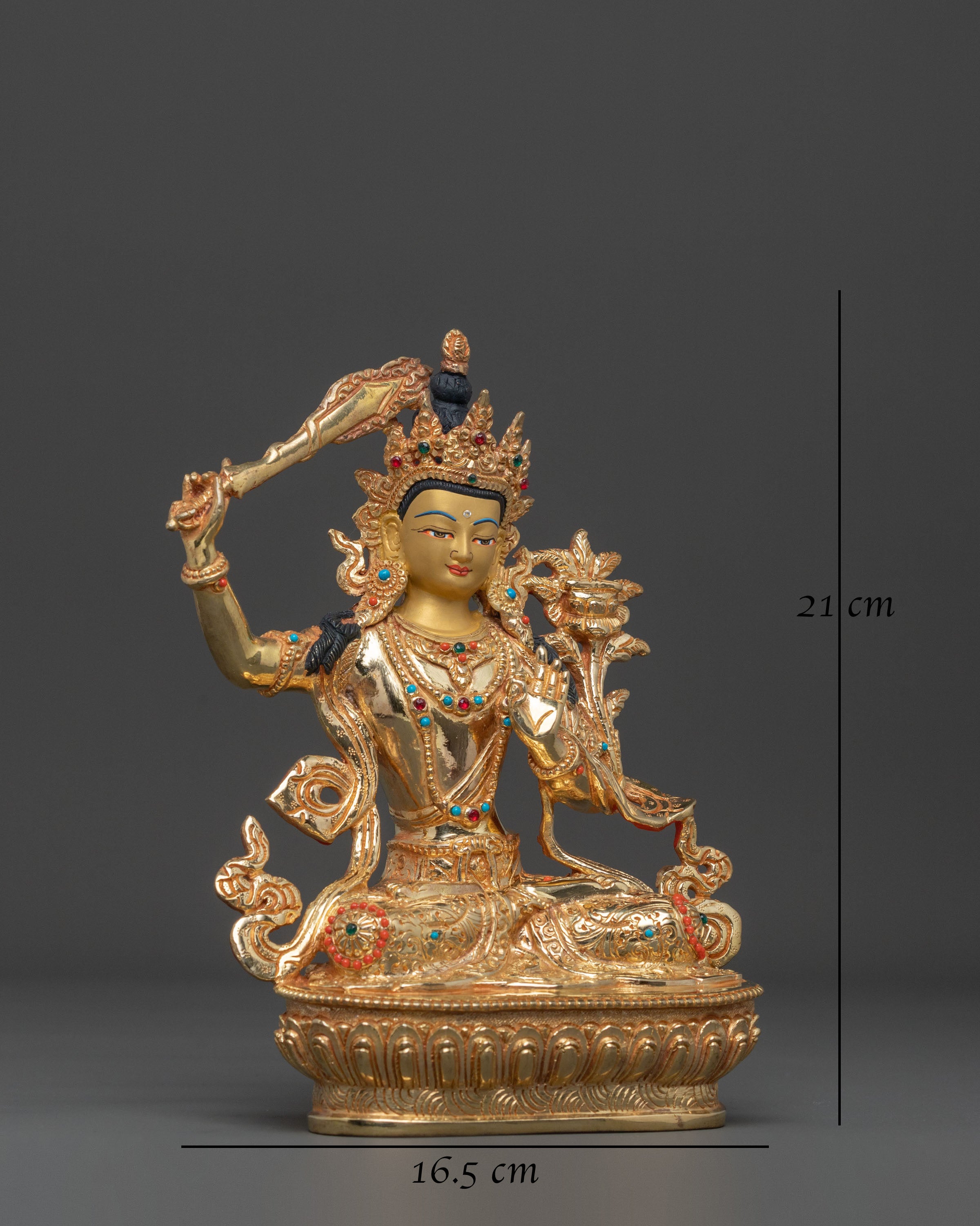 Sacred Manjushri Sculpture | Wisdom Deity