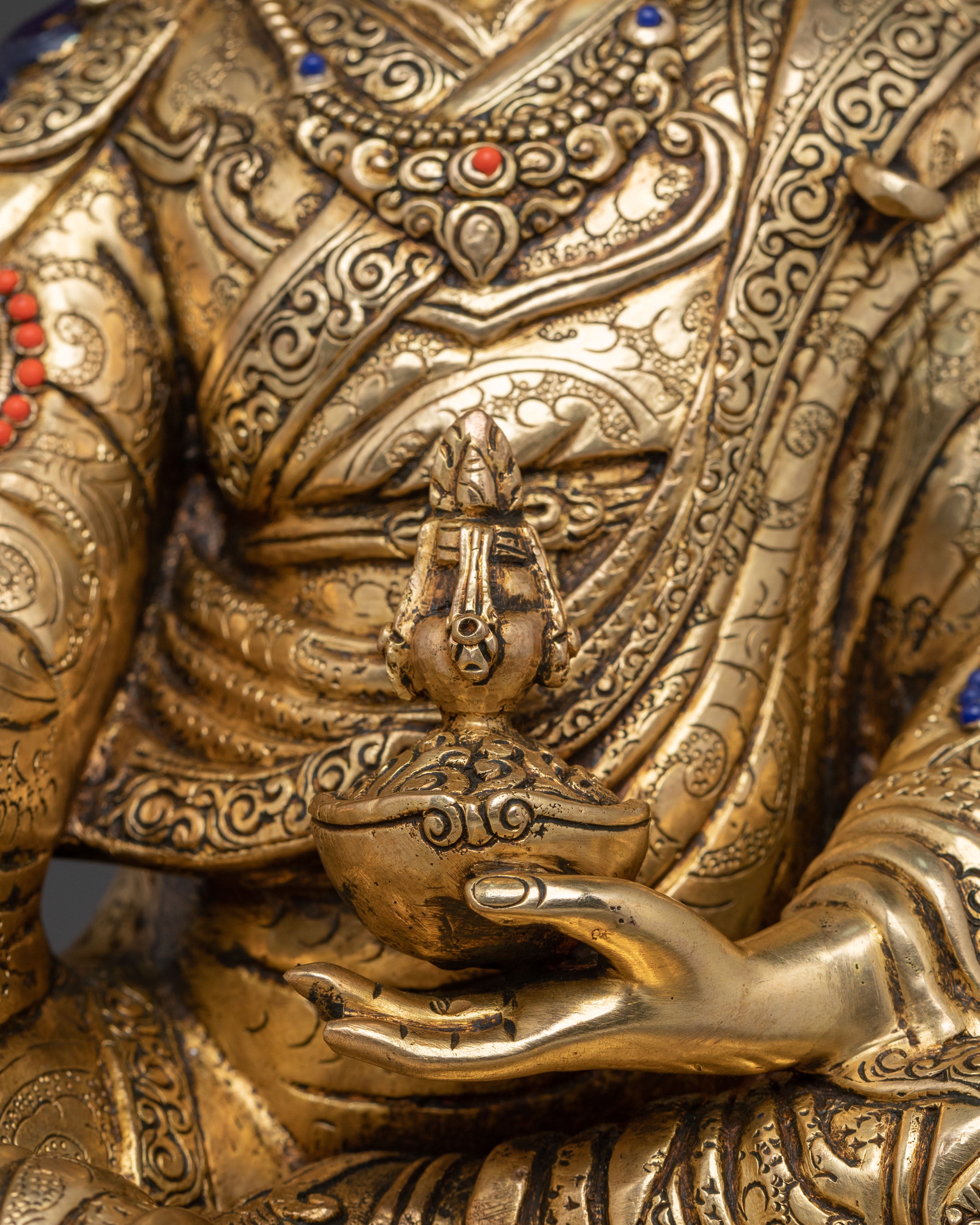 Enlightened Guru Rinpoche Figurine | Buddhist Altar Decor