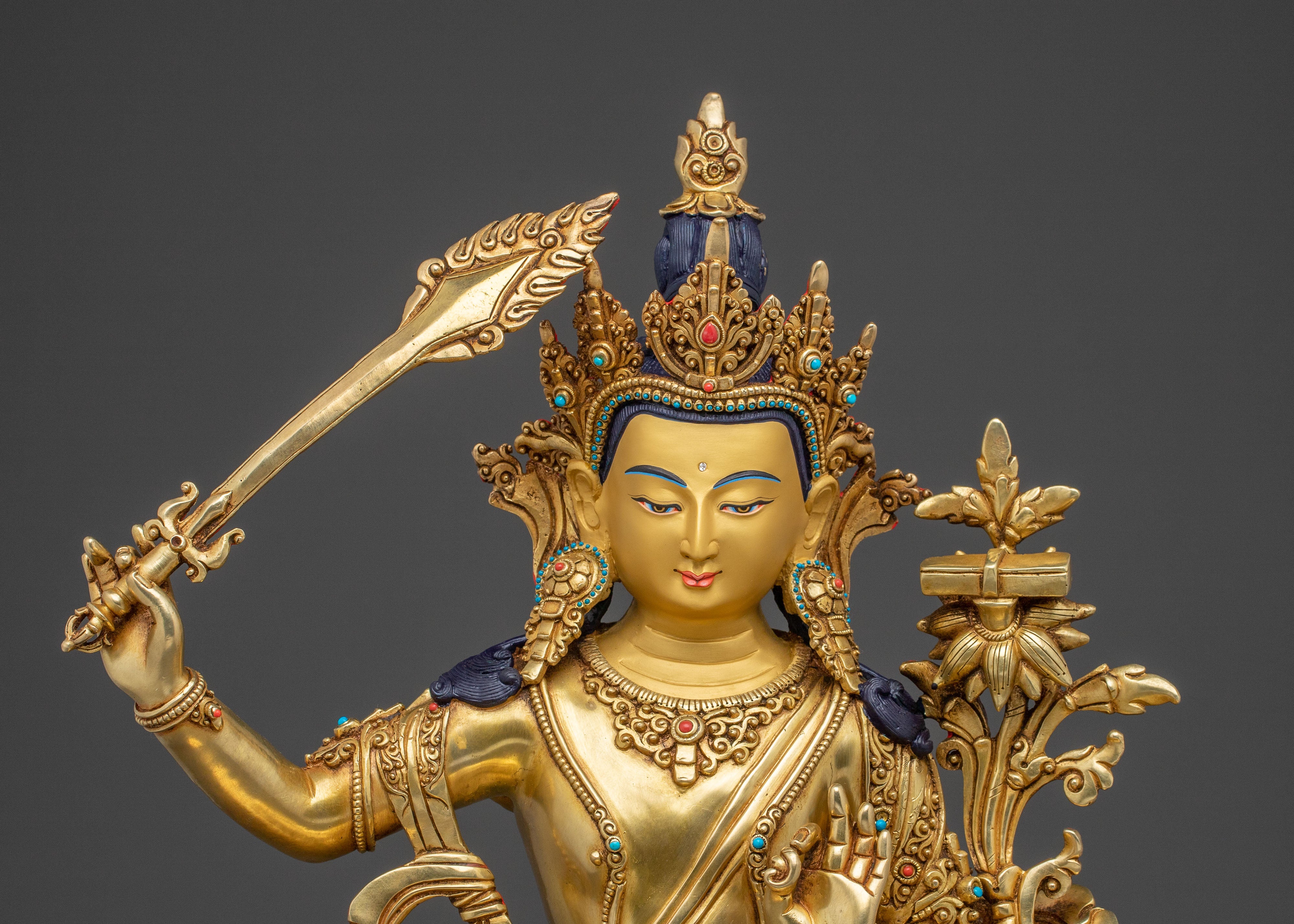 Manjushri Divine Sculpture | Bodhisattva of Wisdom