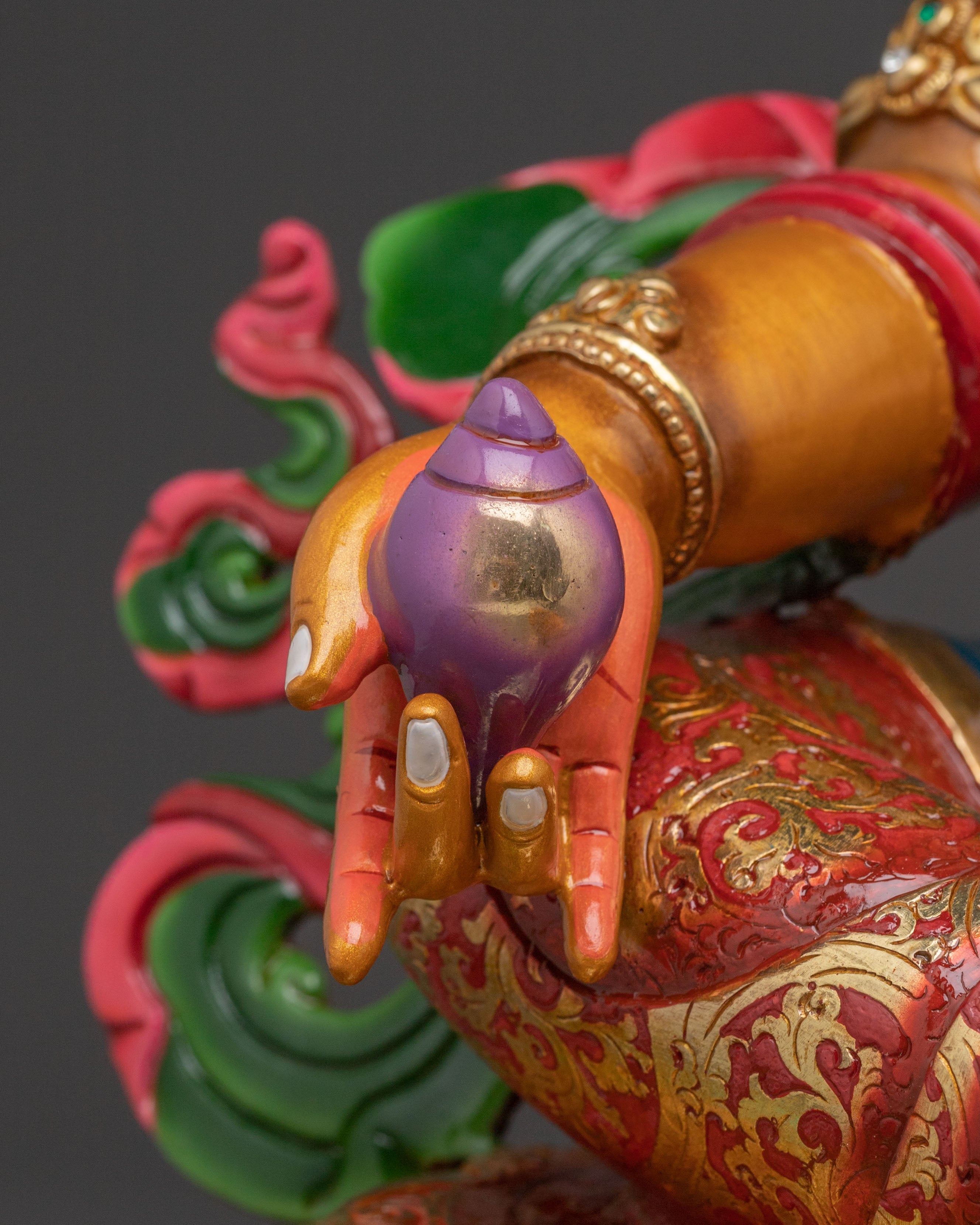 Dzambhala Golden Statue | Buddhist Deity of Wealth