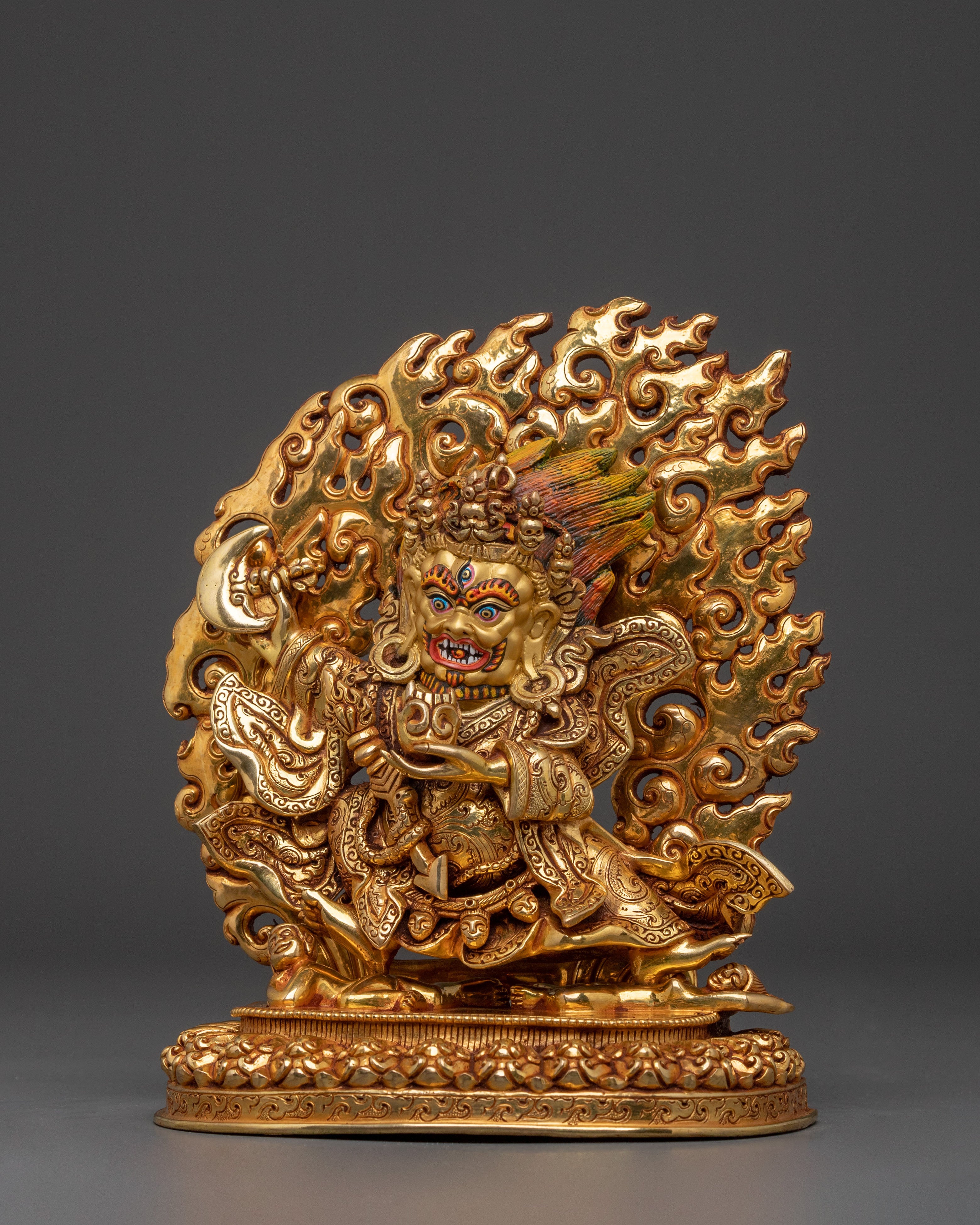 Mahakala Bernakchen Sculpture | Protector Deity
