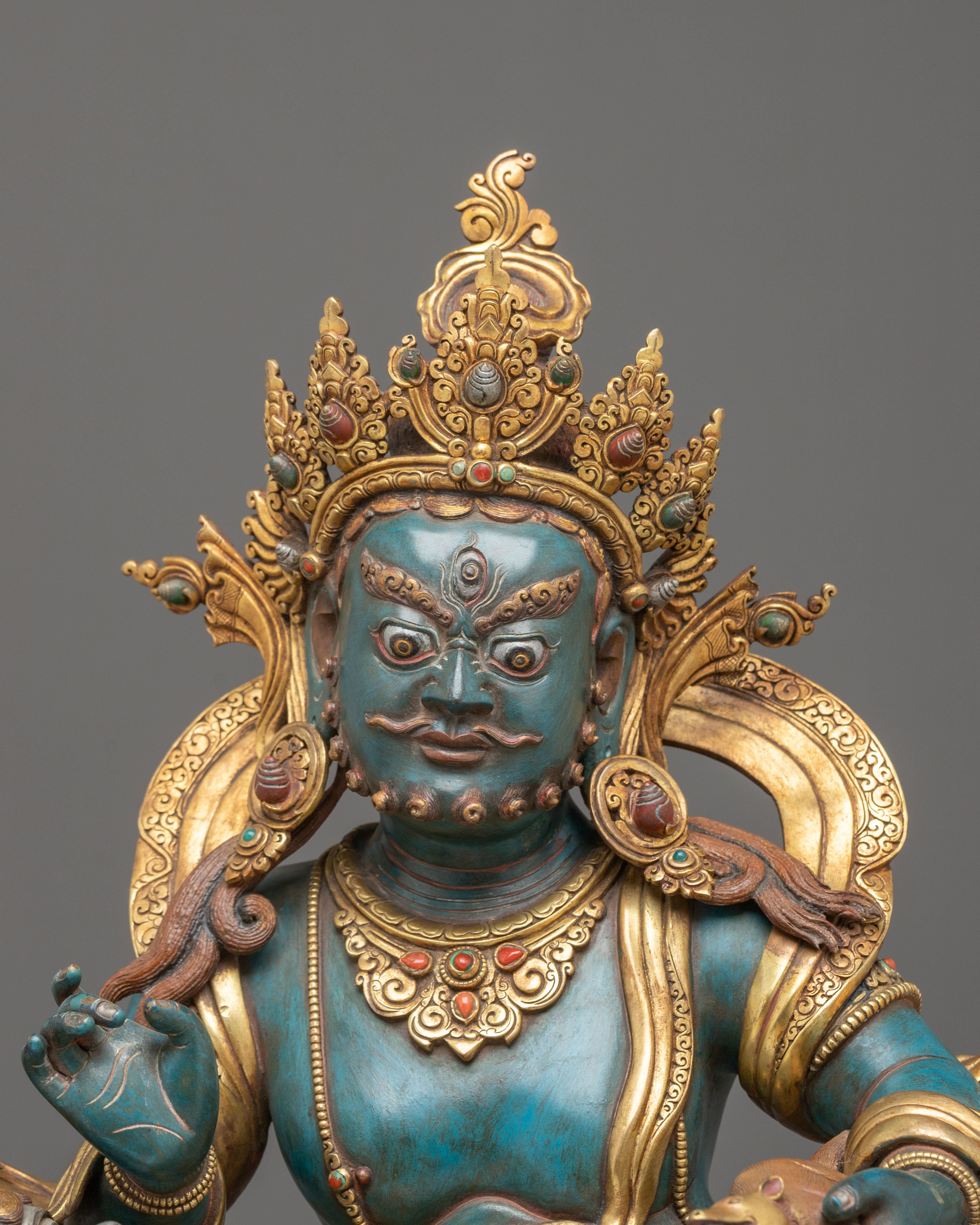 Namtoshe Copper Sculpture | Guardian King of Wealth and Protection