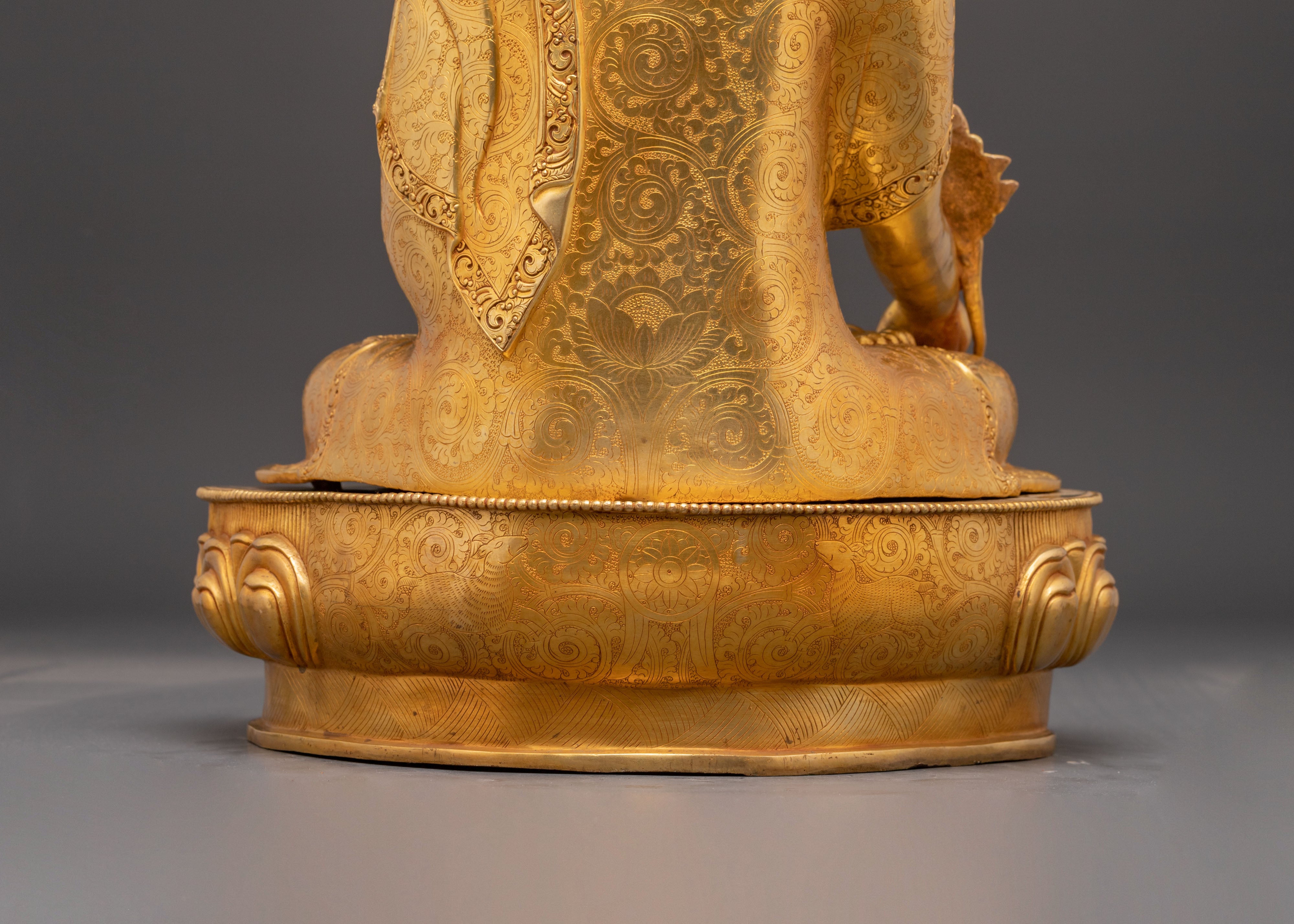 Handmade Sculpture of Medicine Buddha | Healing Deity