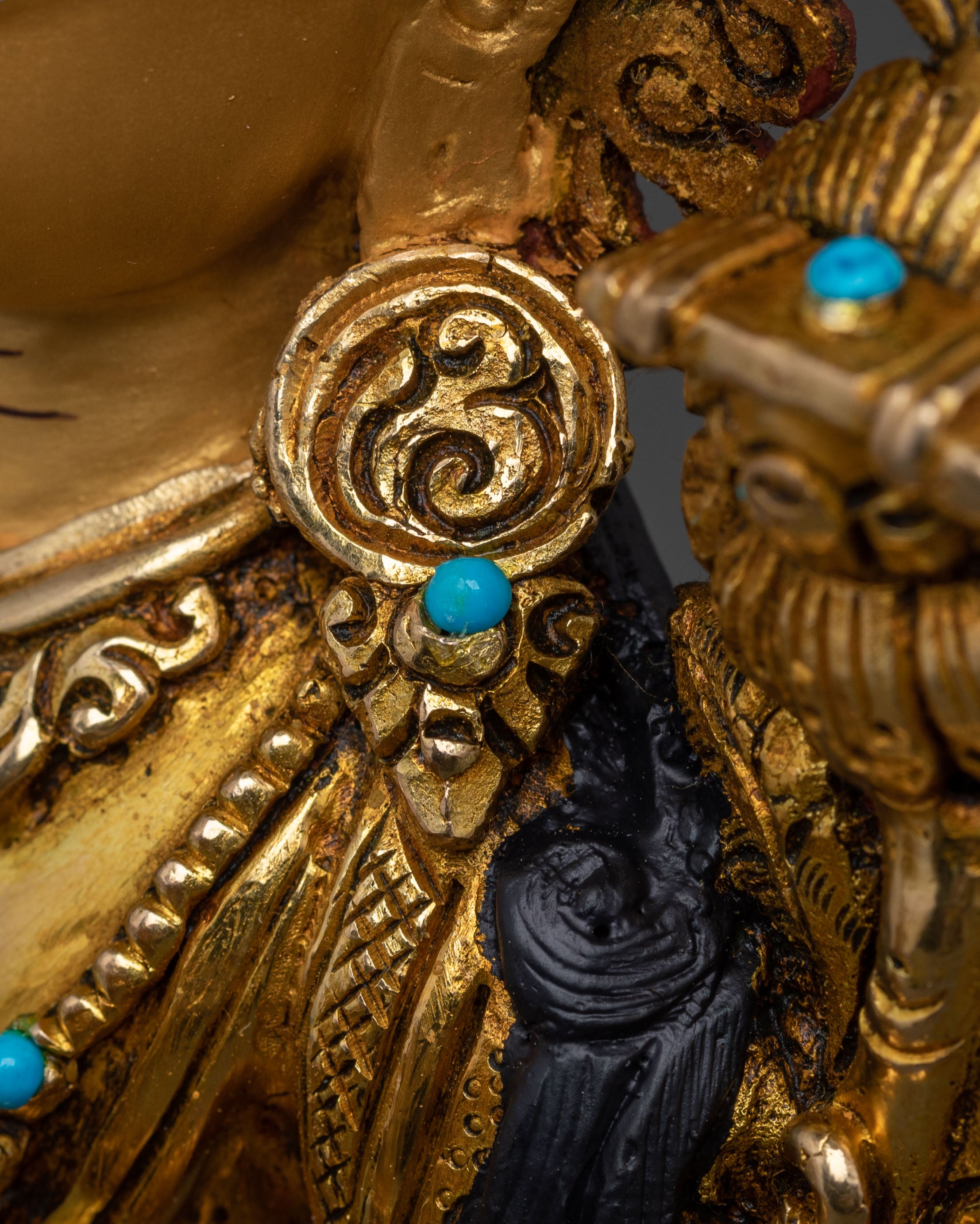 Manjushri Golden Statue | Sacred Home Decor