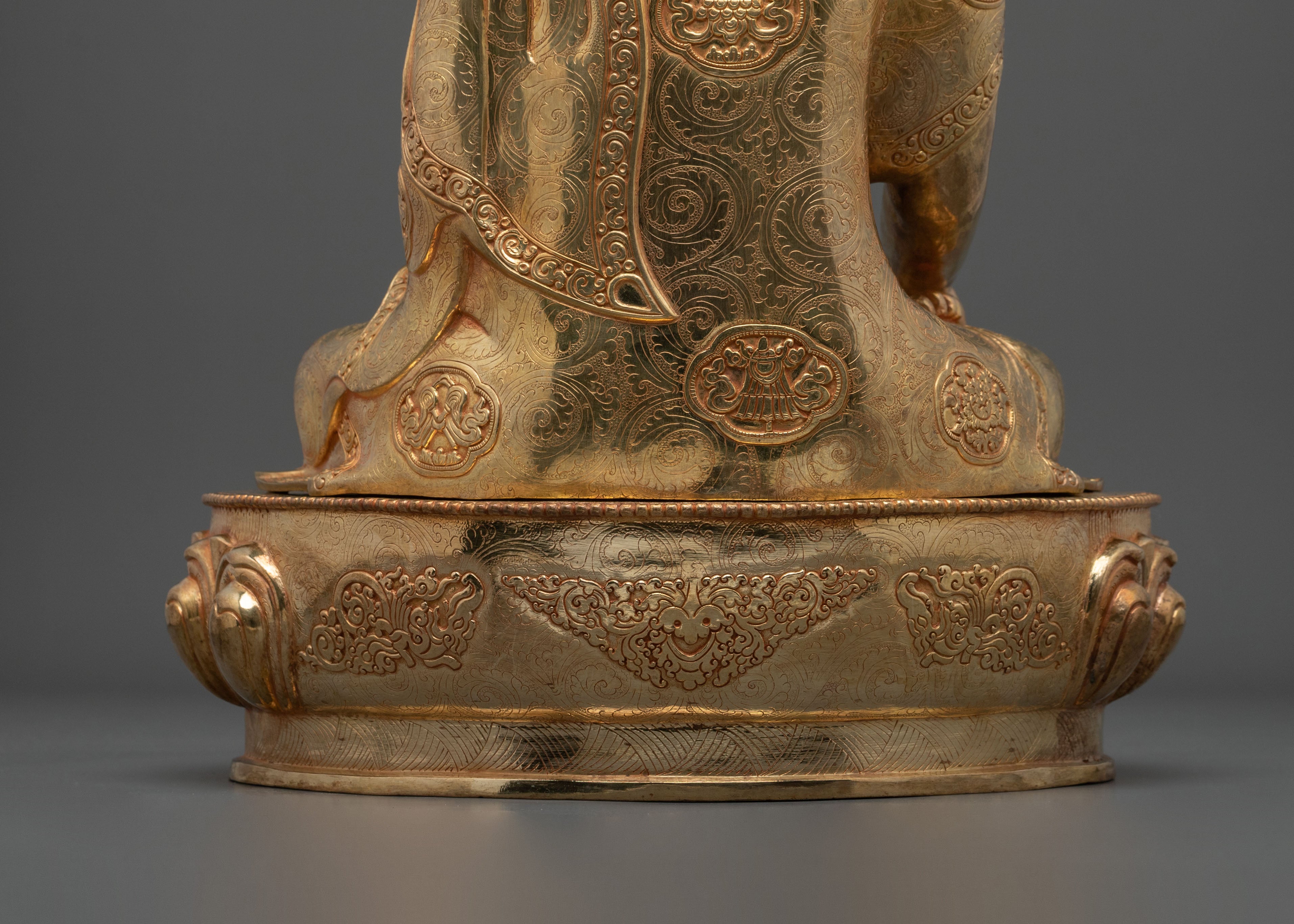 Shakyamuni Buddha Statue | Serene 24K Gold-Plated Figurine