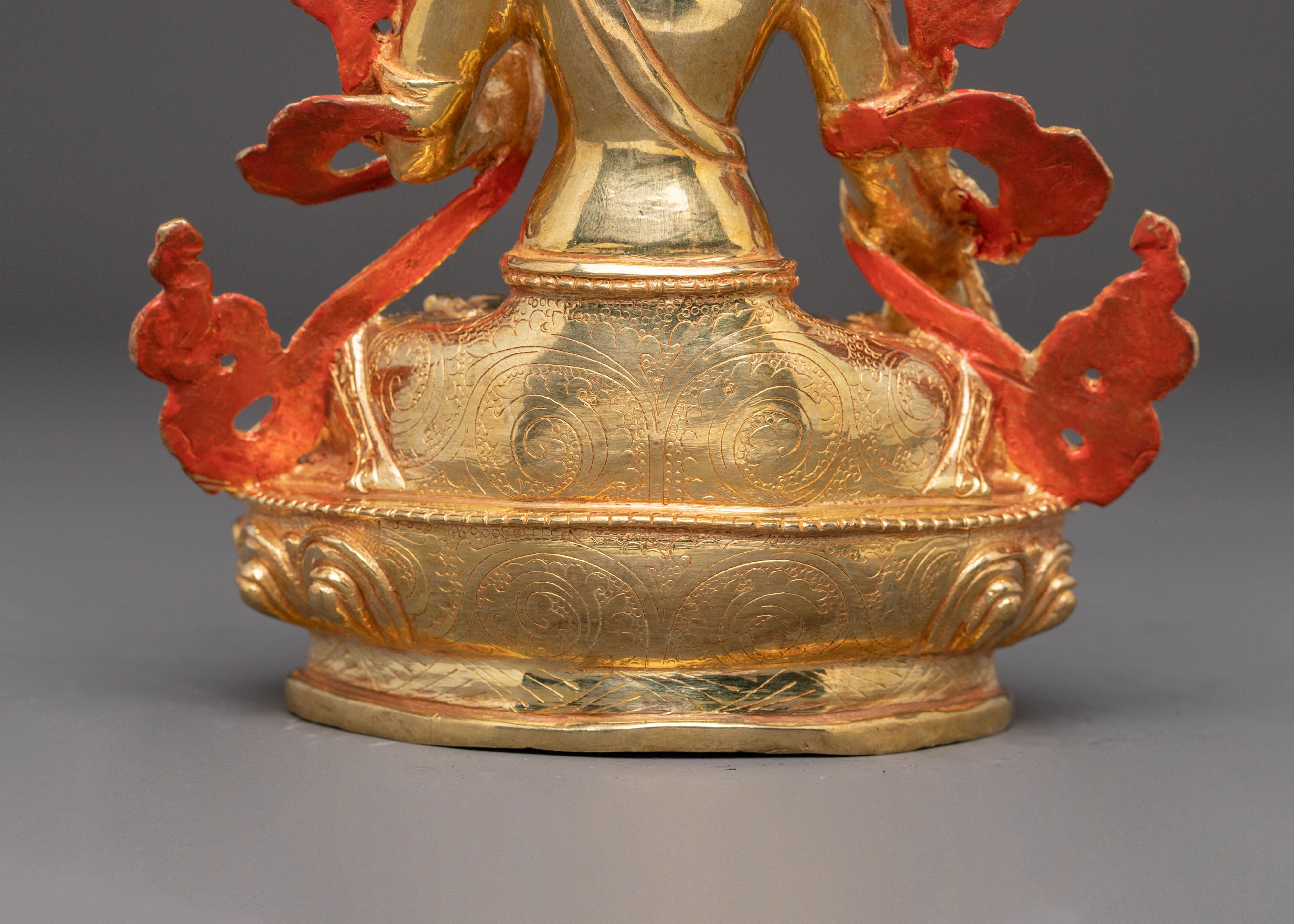 White Tara Statue: Goddess of Healing