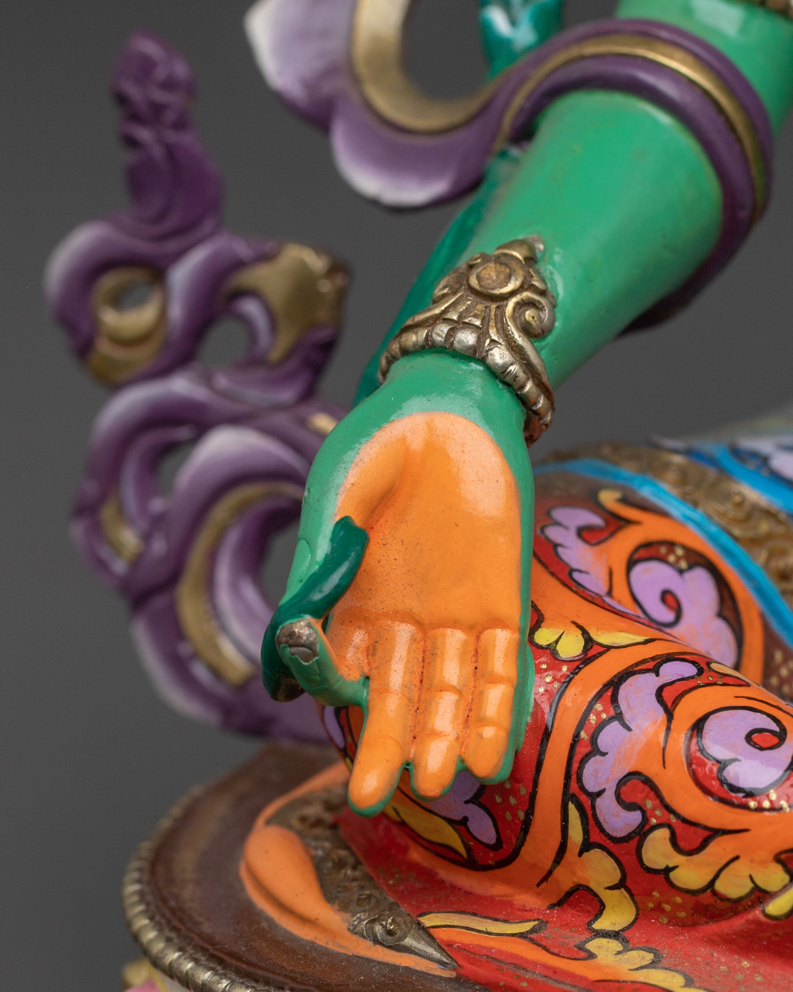 Green Tara Swift Compassion Statue | Hand-Gilded Copper