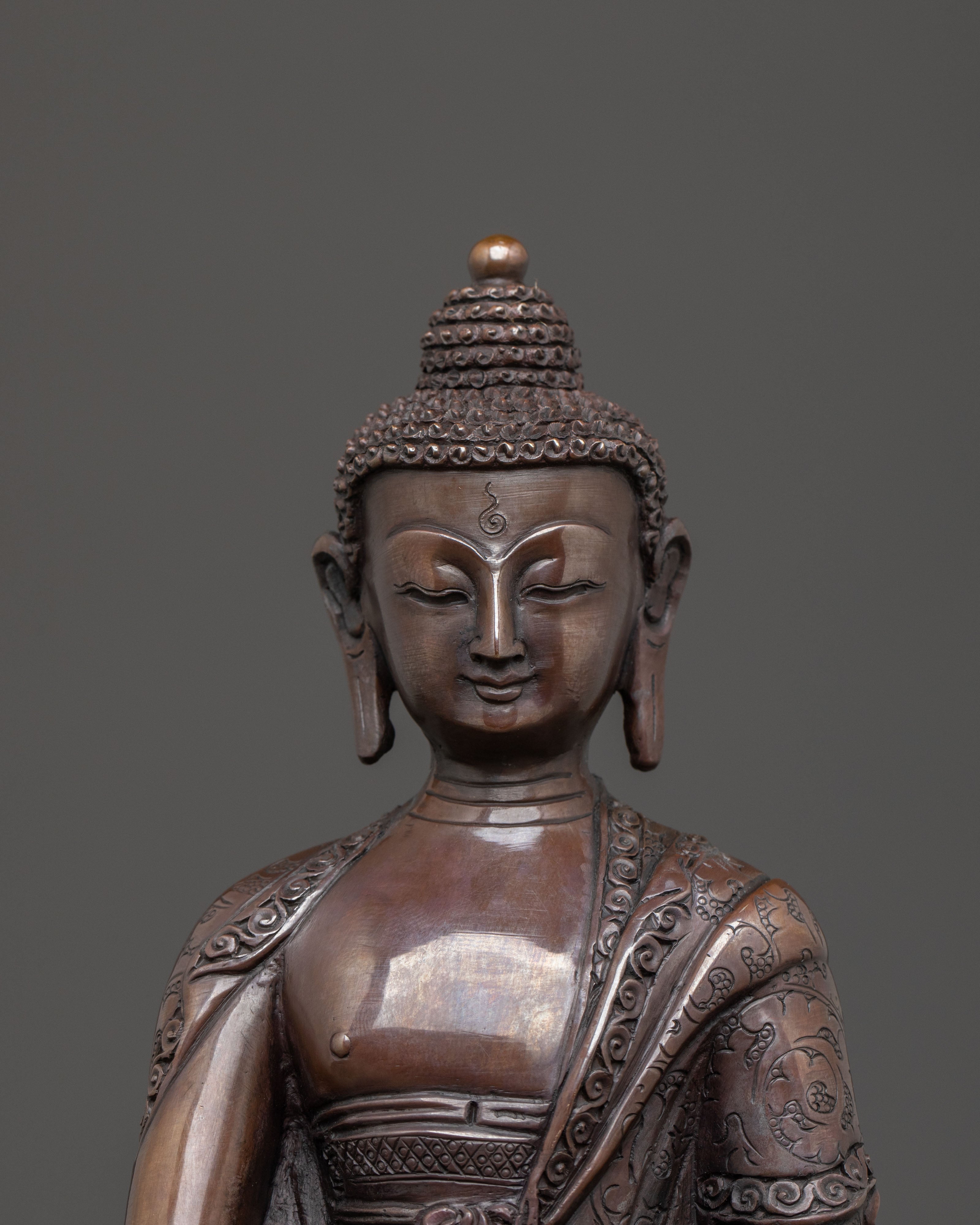 Amitabha Buddha Statue | Oxidized Copper Serenity