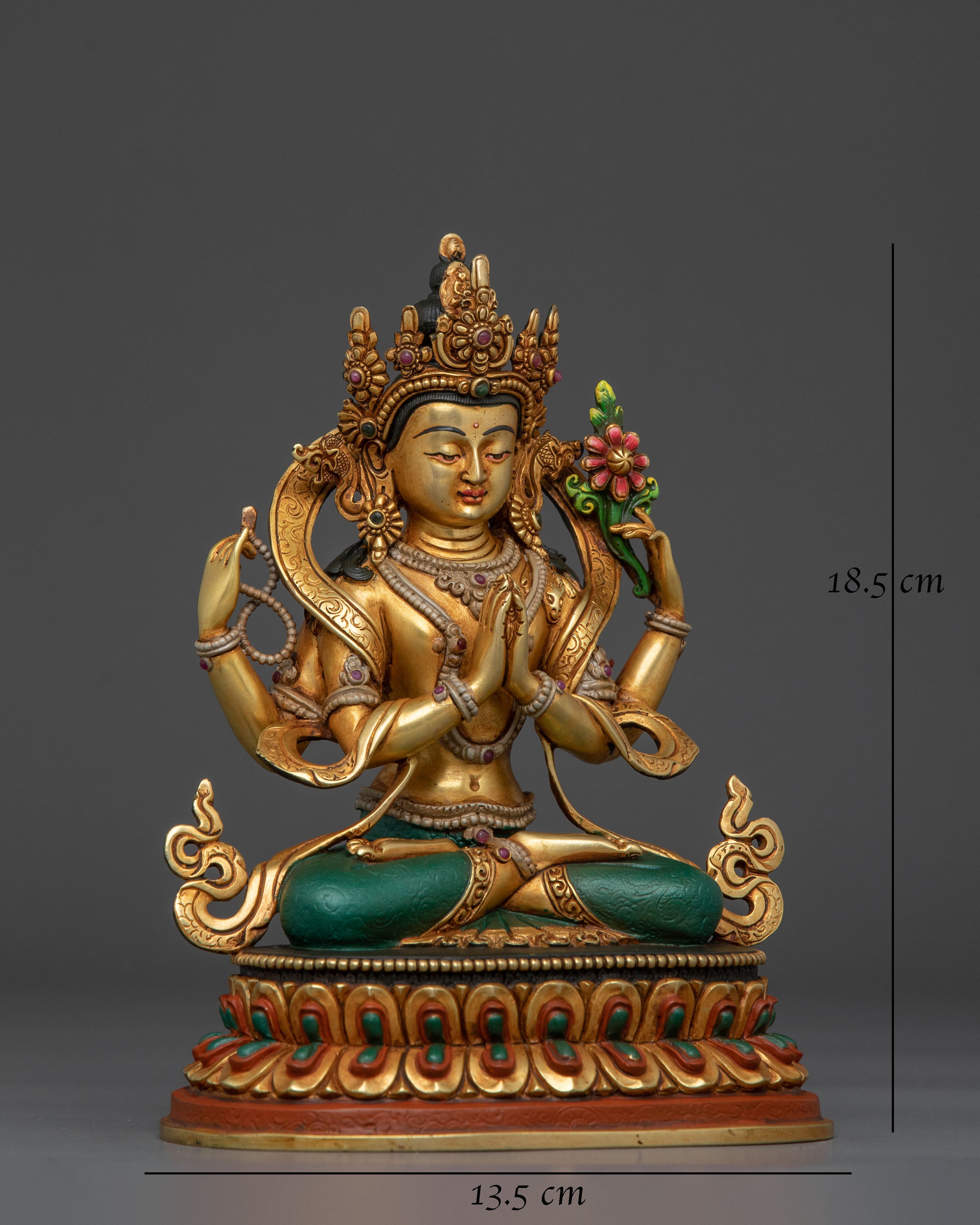 Chenrezig Compassionate Statue | Buddhist Sculpture for Compassion