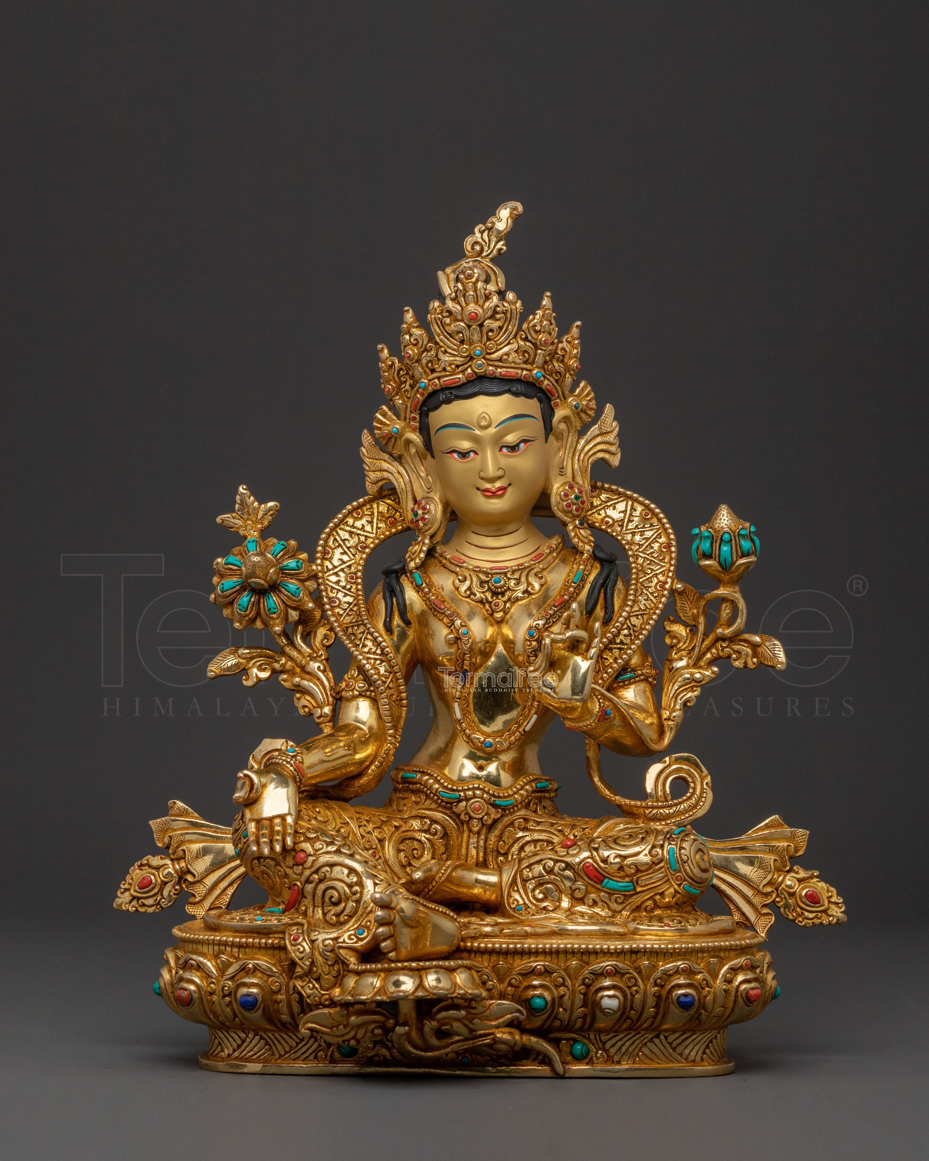 Green Tara Statue