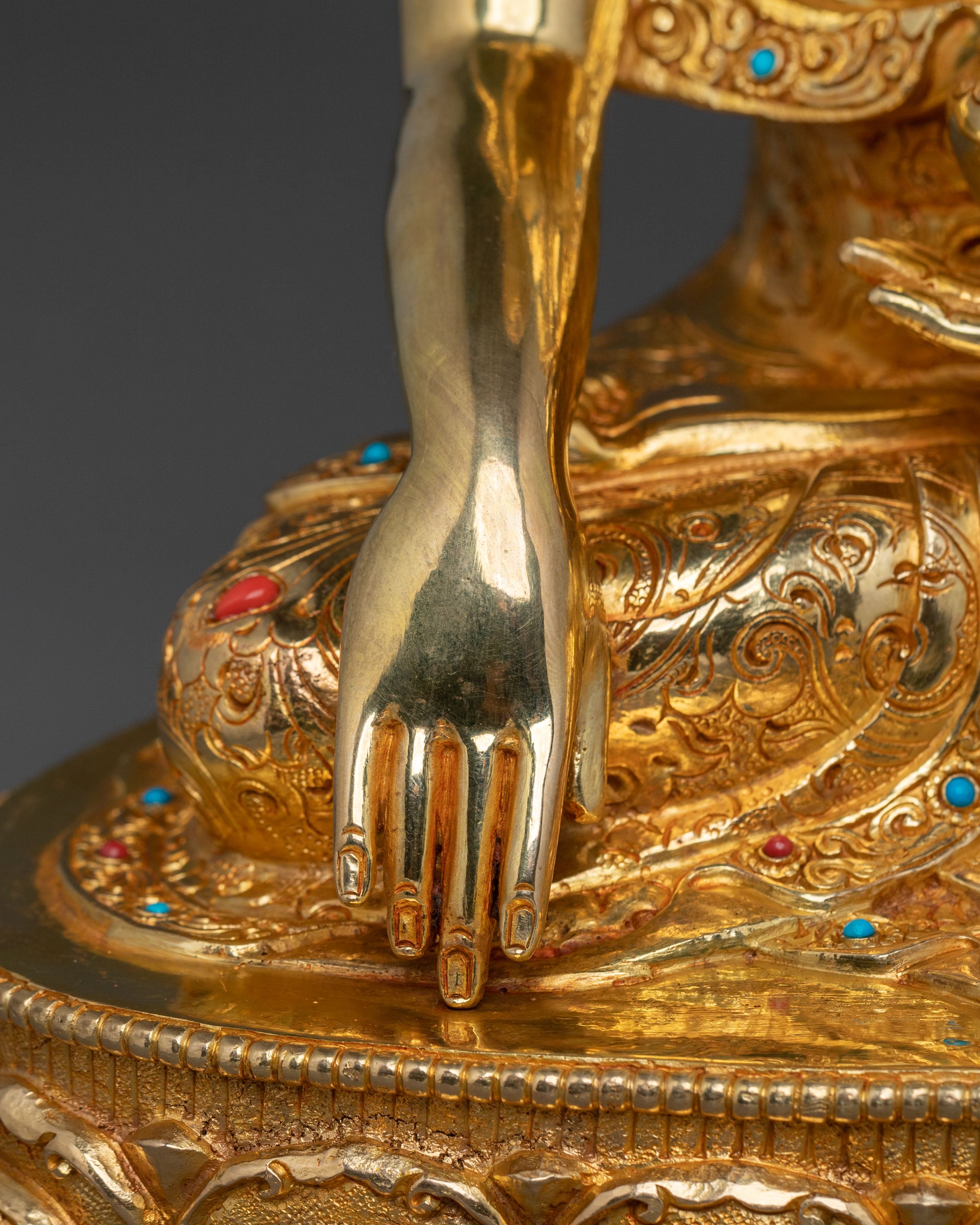 A Traditional Tibetan Shakyamuni Buddha Statue