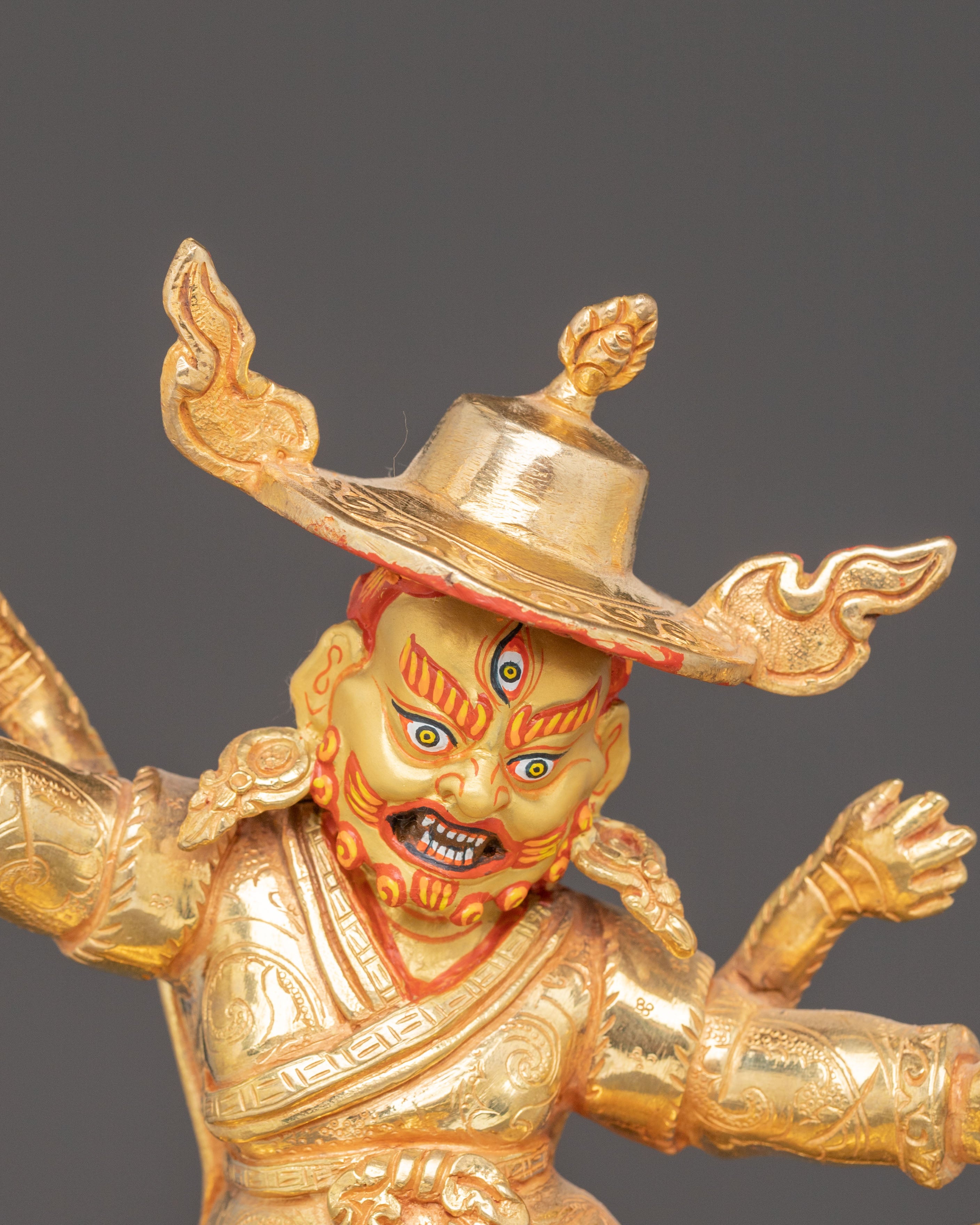 Handmade Chimar Golden Statue | 24k Gold Glided