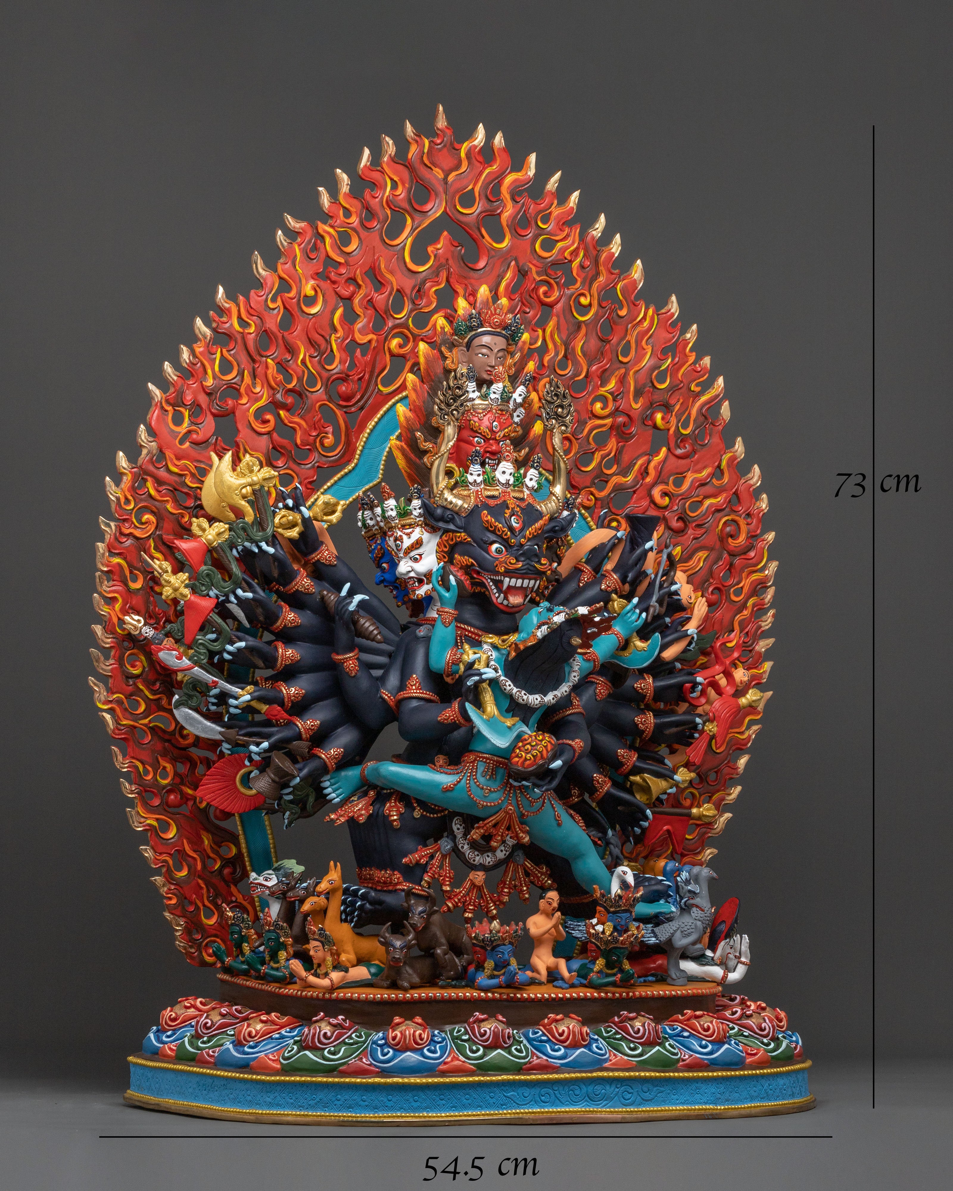 Yamantaka Wrathful Deity Statue | Fierce Protector of Enlightened