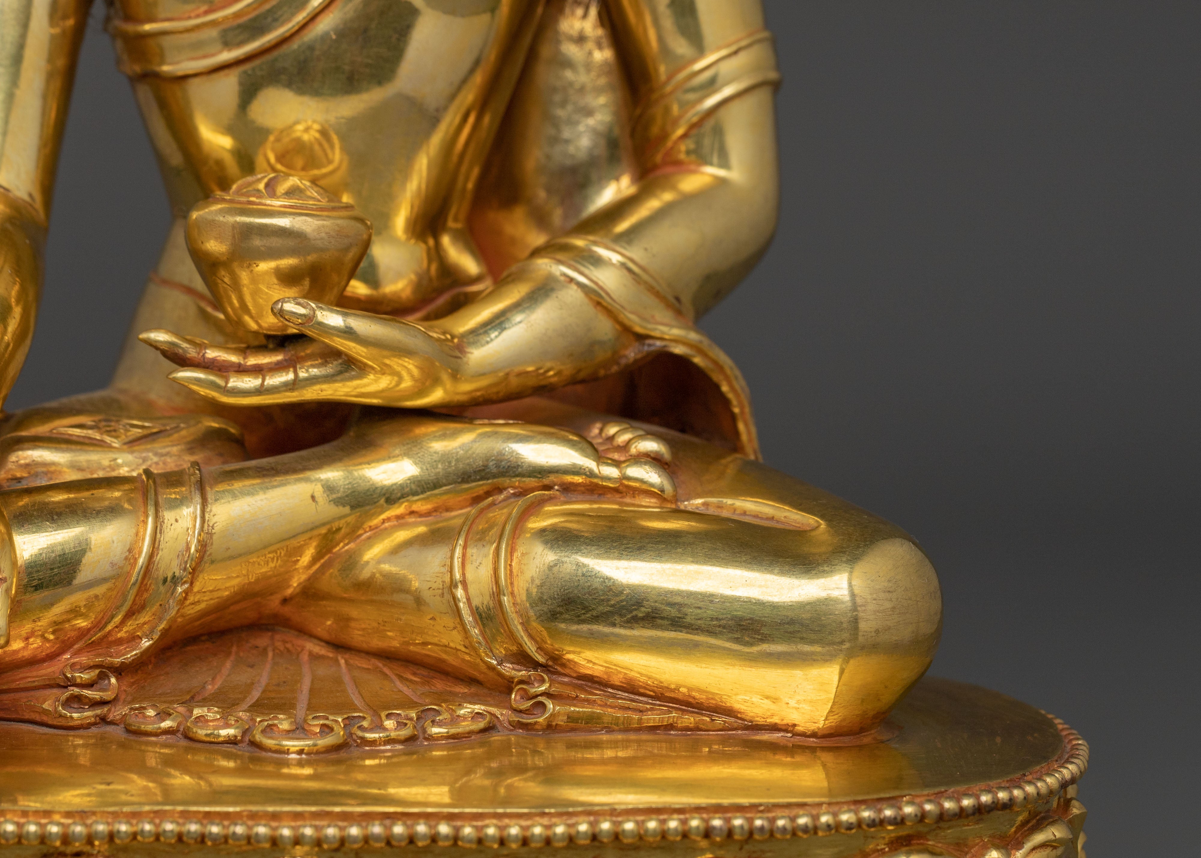 Crown Shakyamuni Buddha Statue | Meditation and Home Altar Decor