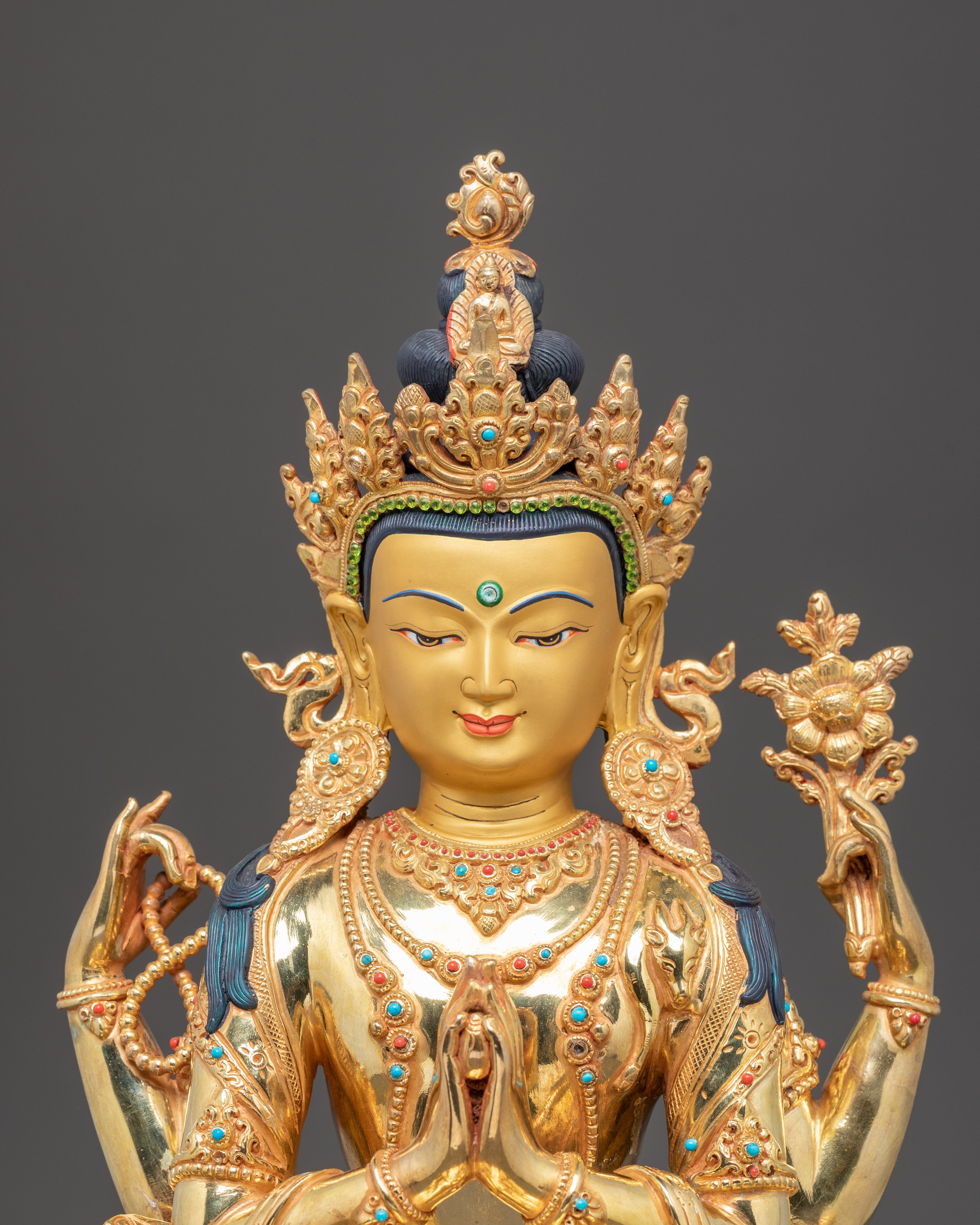 Handcrafted Chenrezig Statue: Infinite Compassion of All Buddhas