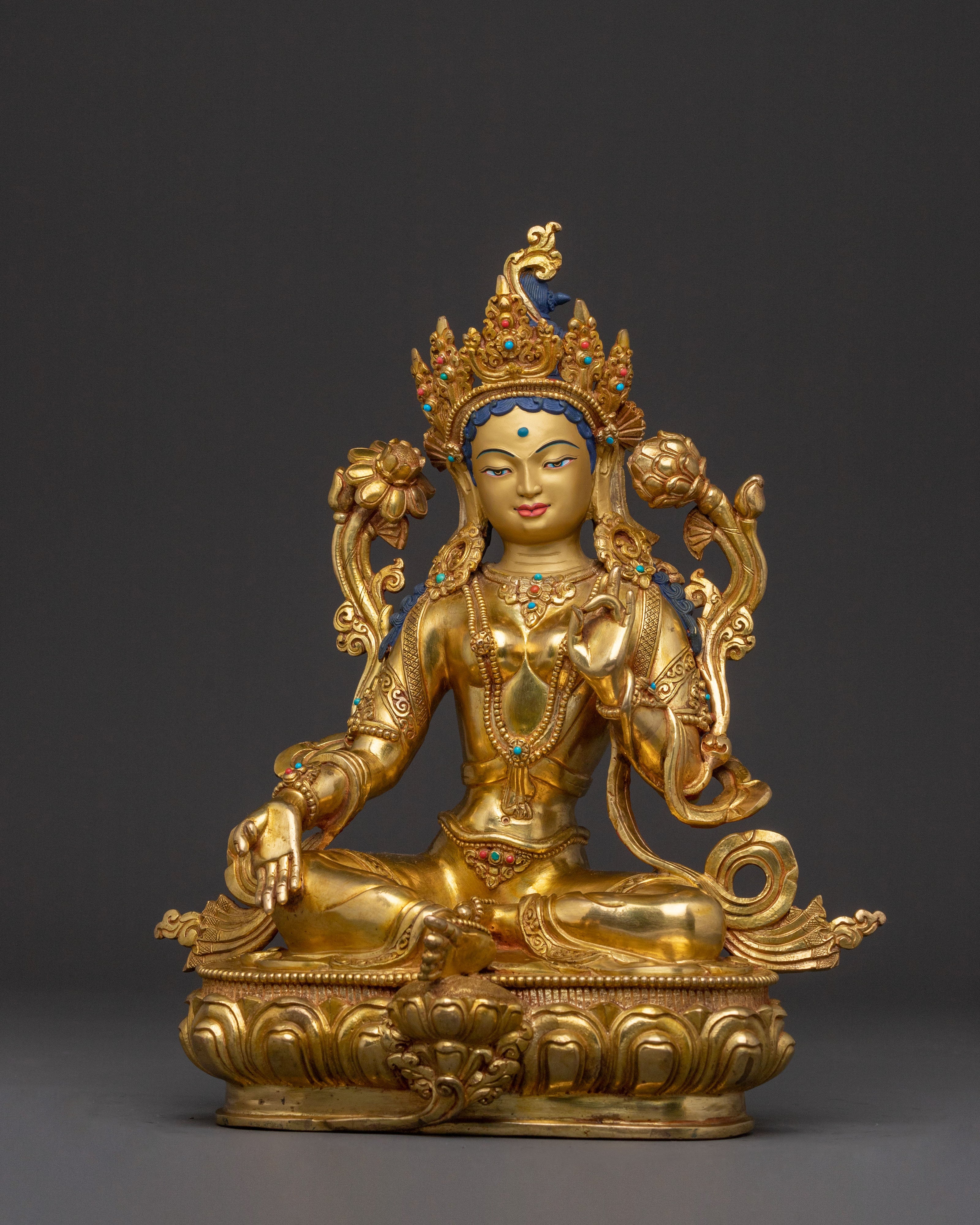 Green Tara Statue
