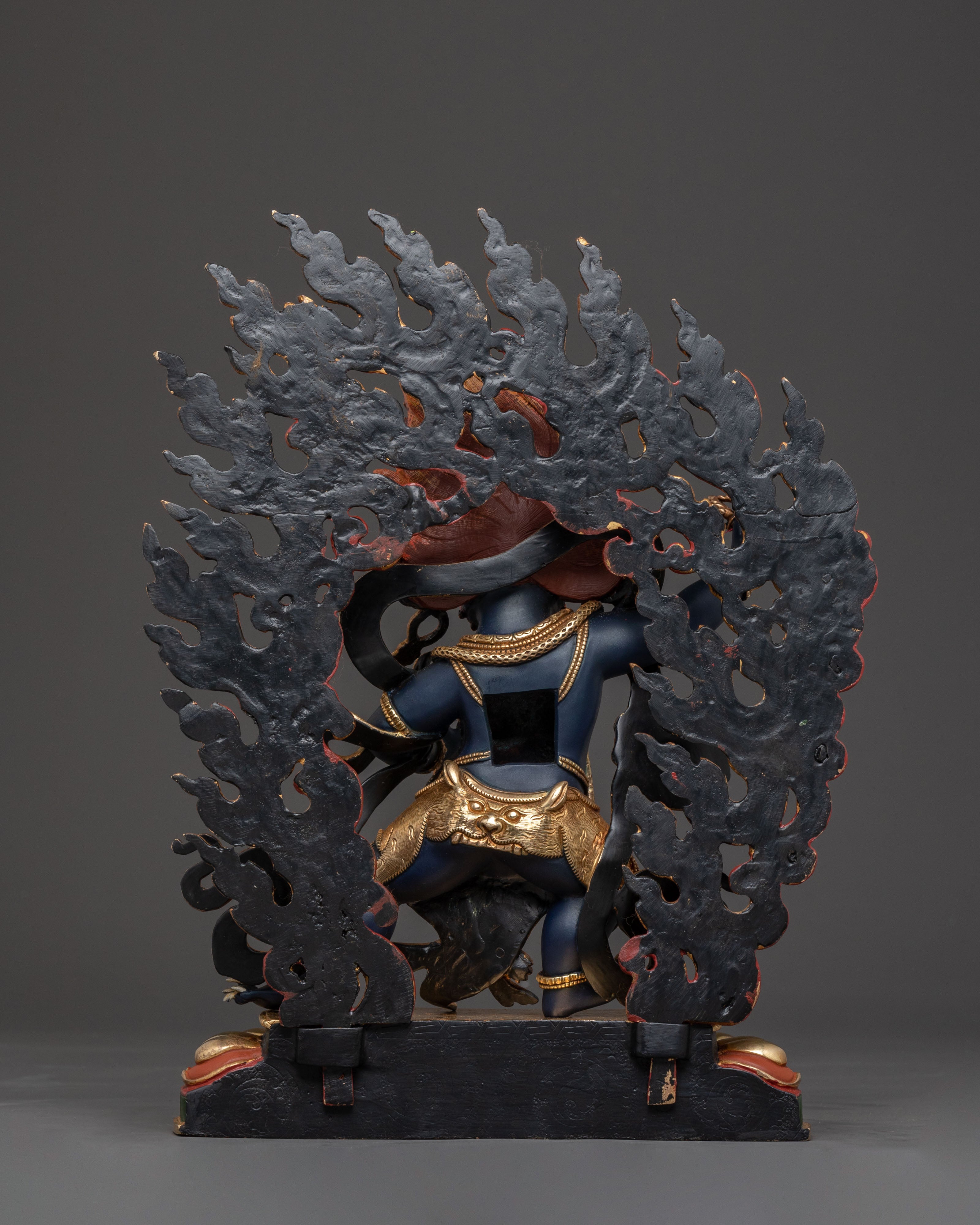 Vajrapani: A Silver Electro-Plated Sacred Sculpture of Vajrapani