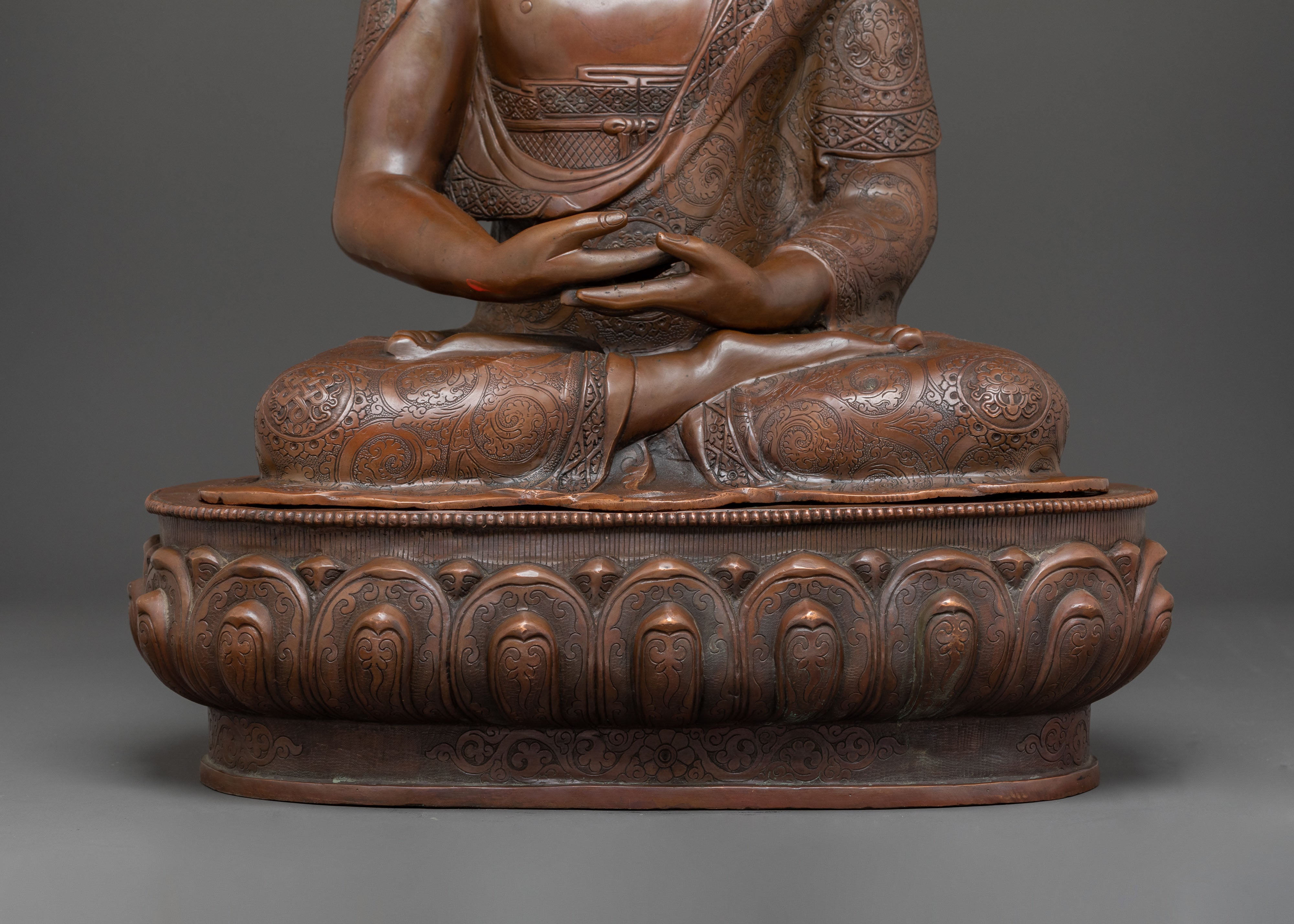 Blessing Amitabha Buddha Statue | Oxidized Copper Art