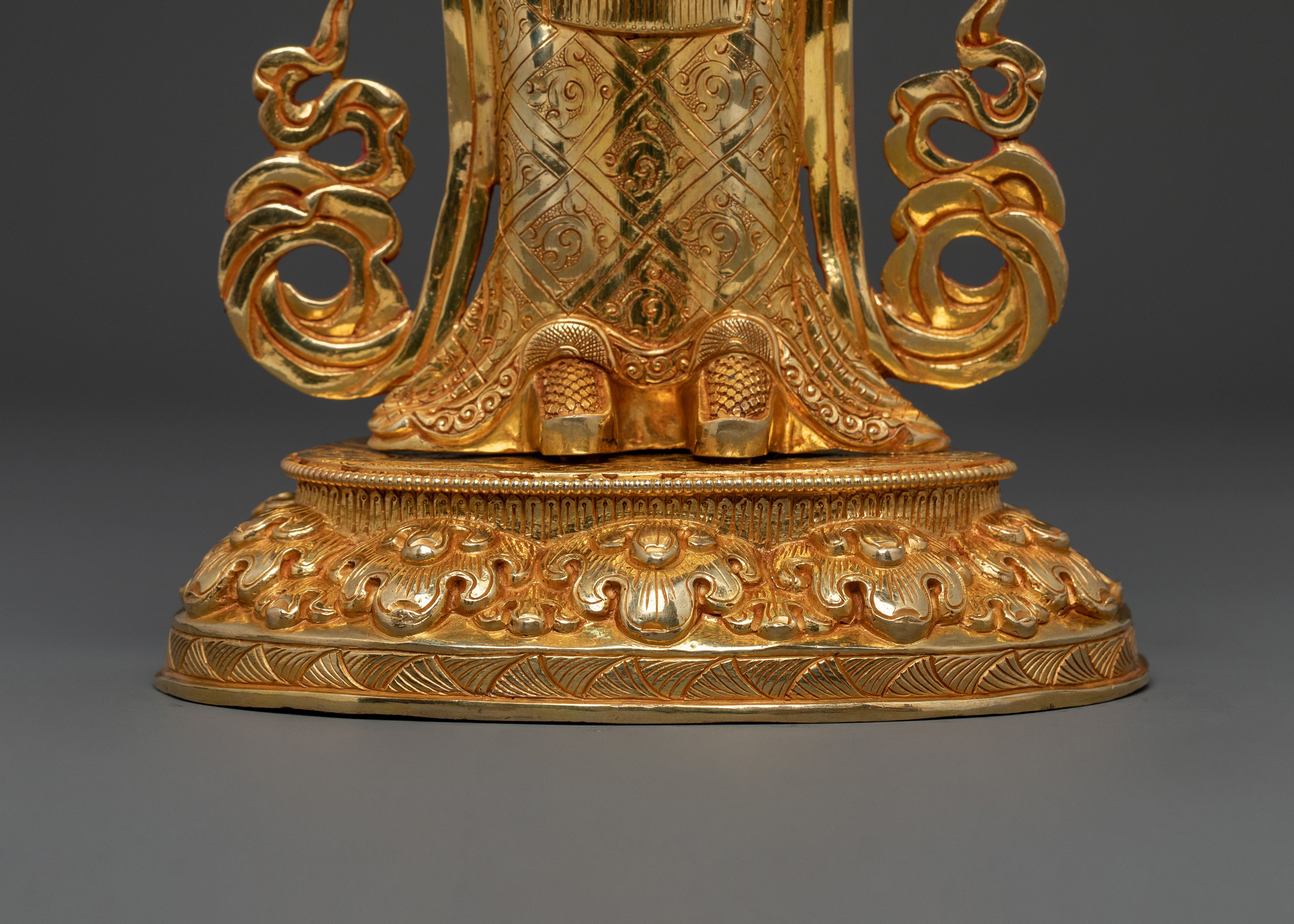 Yeshe Tsogyal: 24k Gold Gilded Sculpture