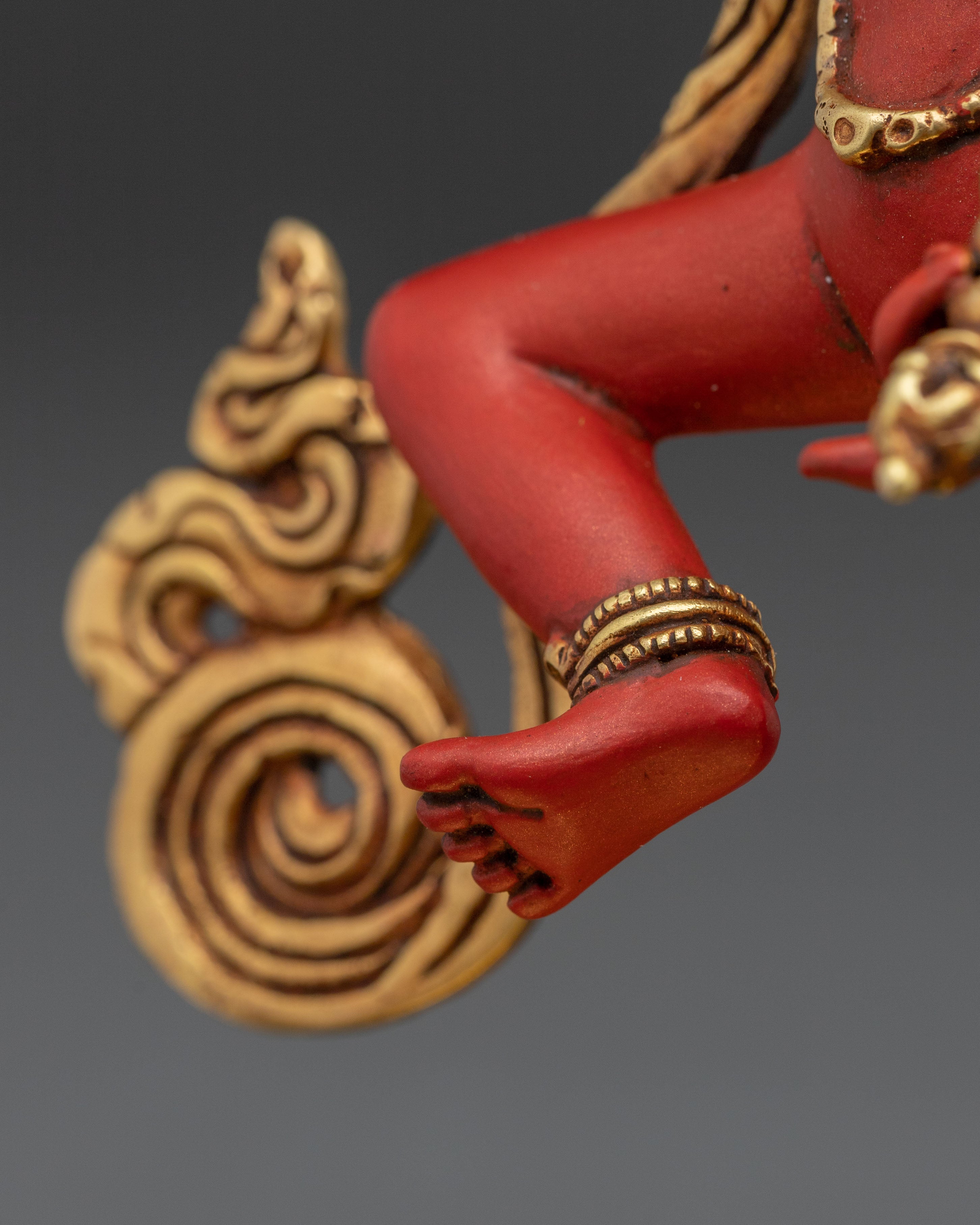 Spiritual Statue of Machig Labdron – Hand-Painted Silver Plating Statue