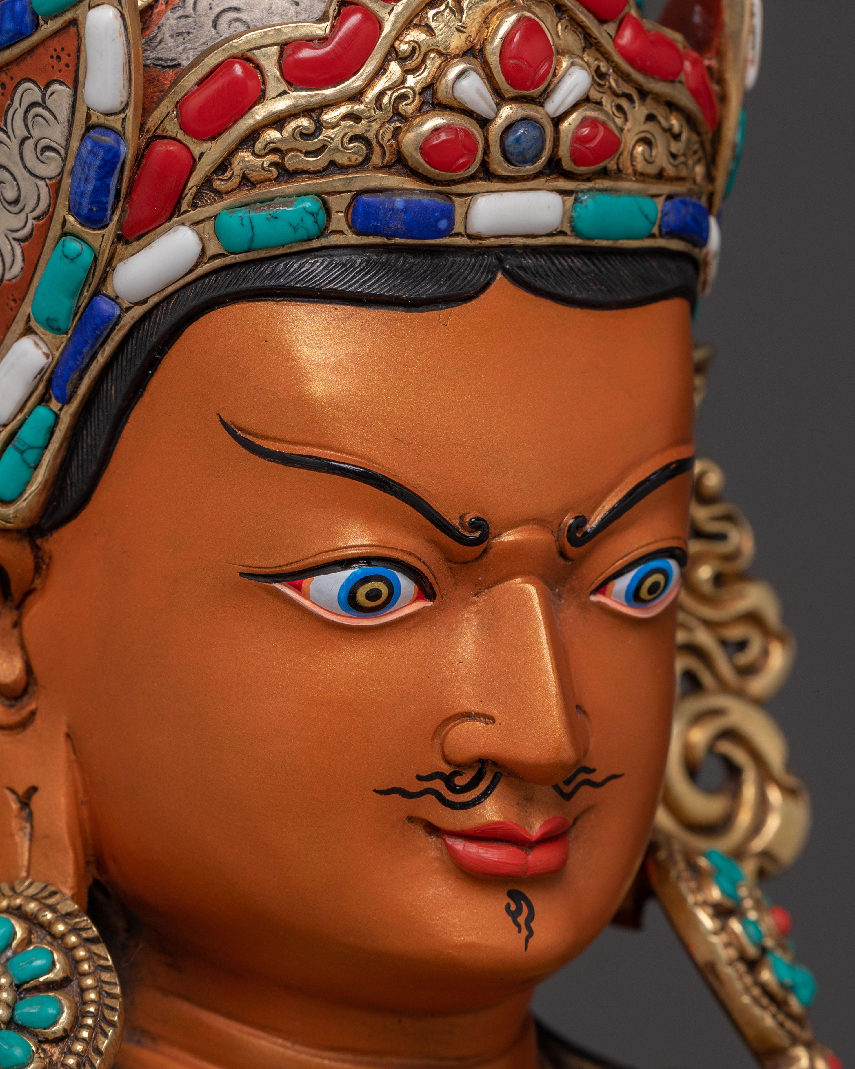 Statue of Guru Rinpoche On Throne | Wisdom Figure