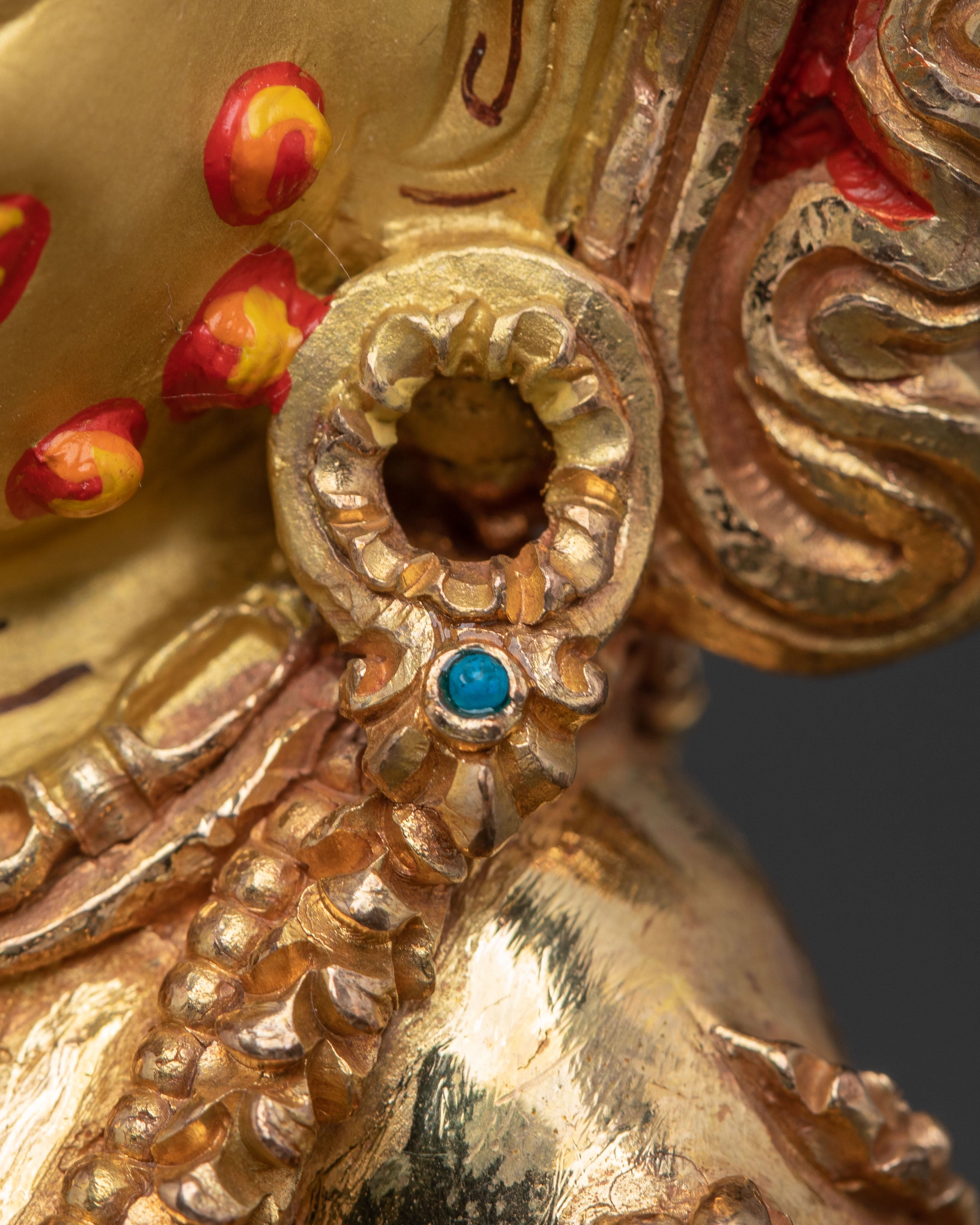 Handcrafted Black Dzambhala Statue of Wealth