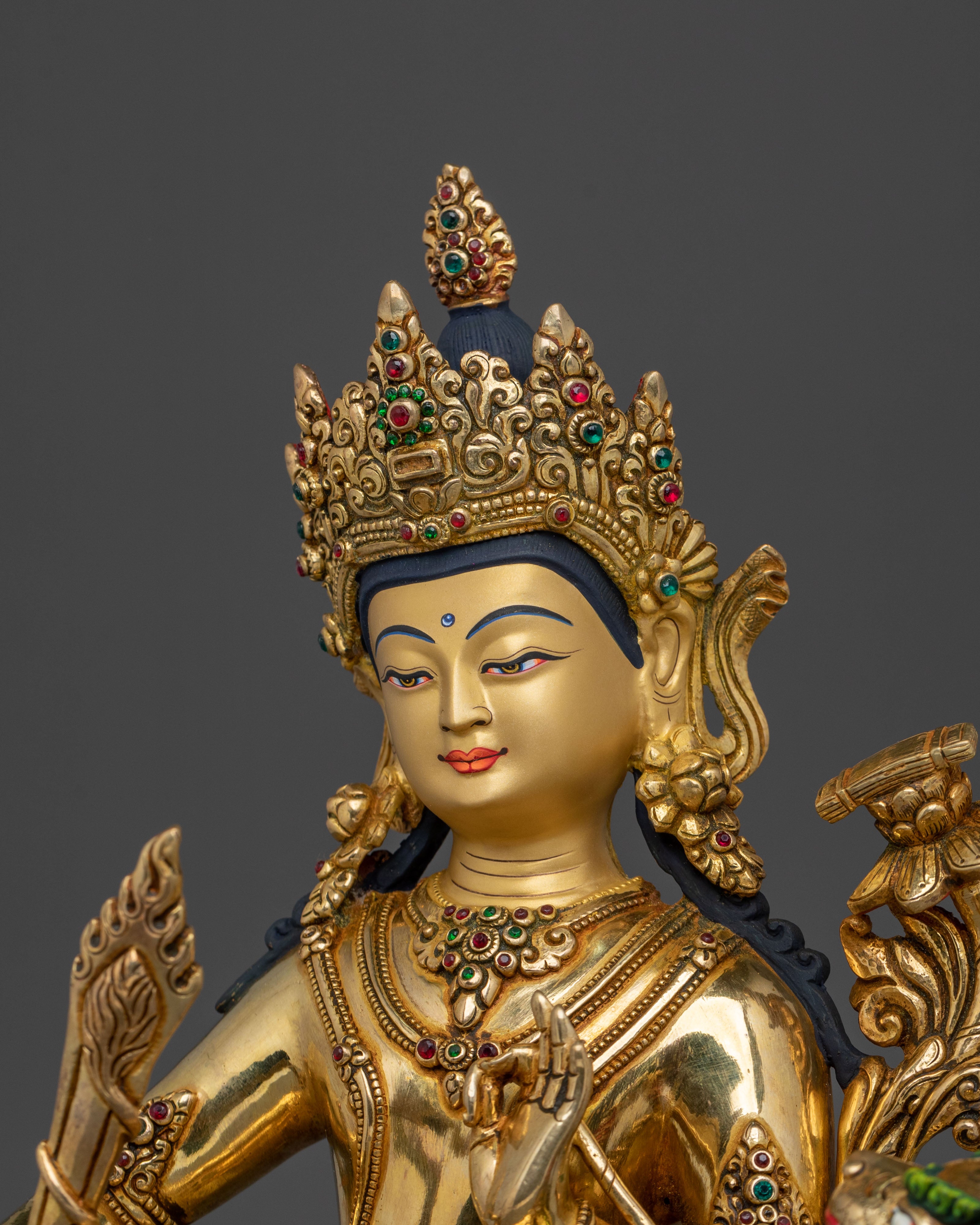 Tikshna Manjushri Spiritual Statue | Buddhist Wisdom Deity Figurine