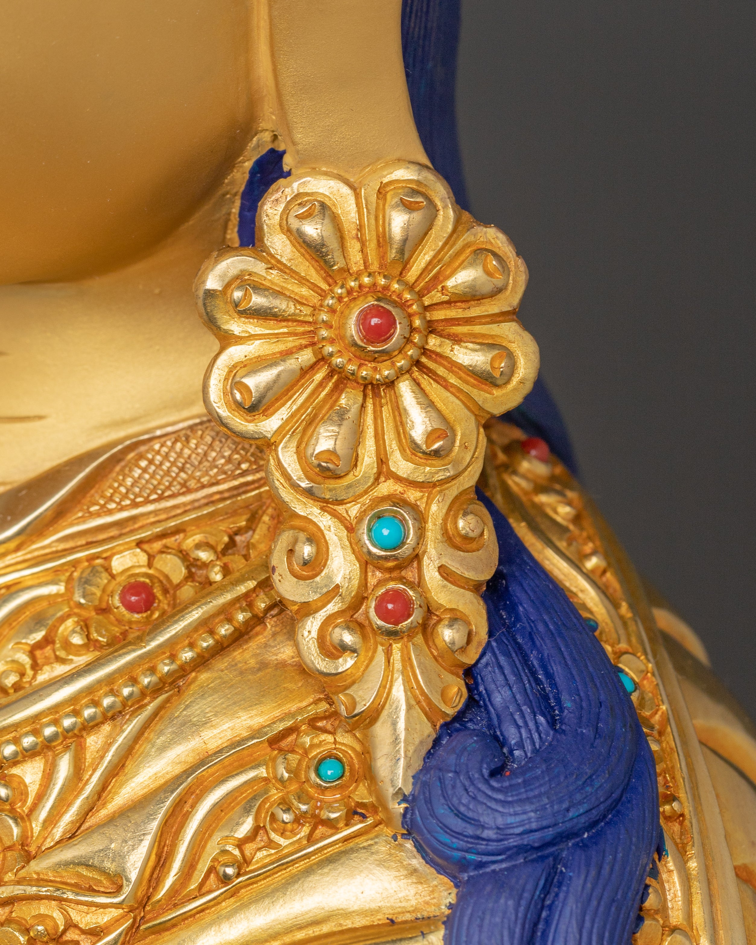 Radiant Guru Rinpoche Handmade Sculpture | Padmasambhava Statue