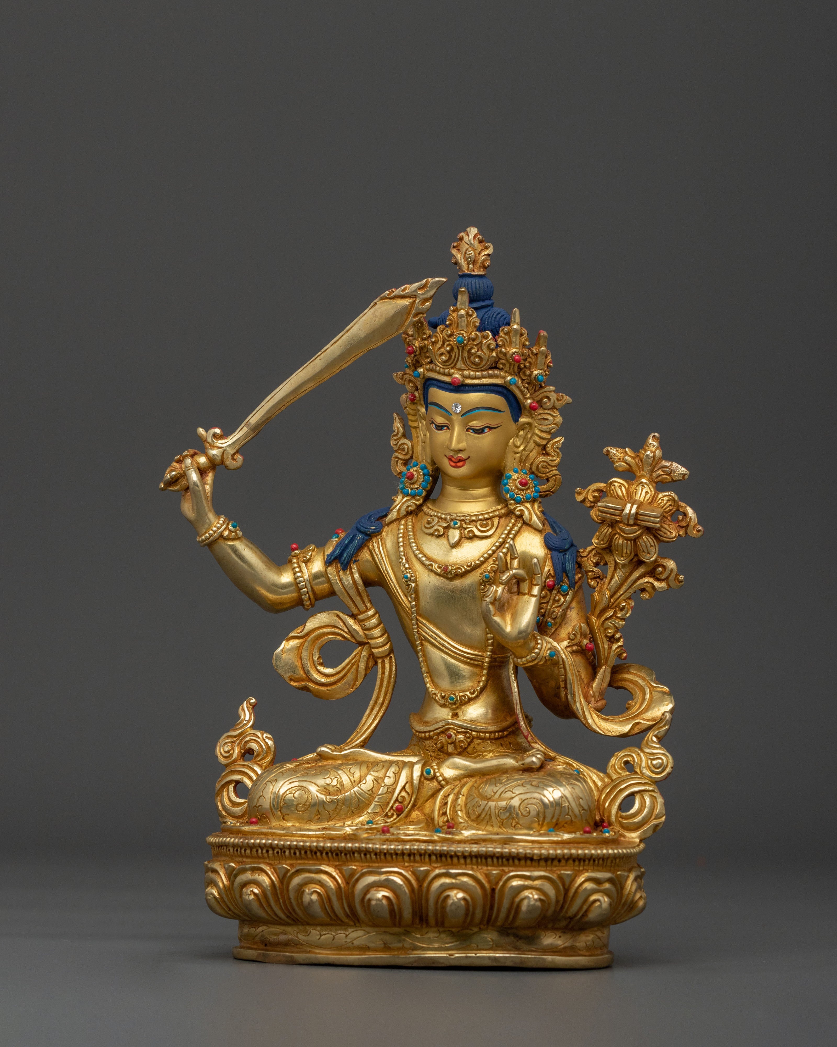 Manjushri Buddhist Statue | Made in Nepal