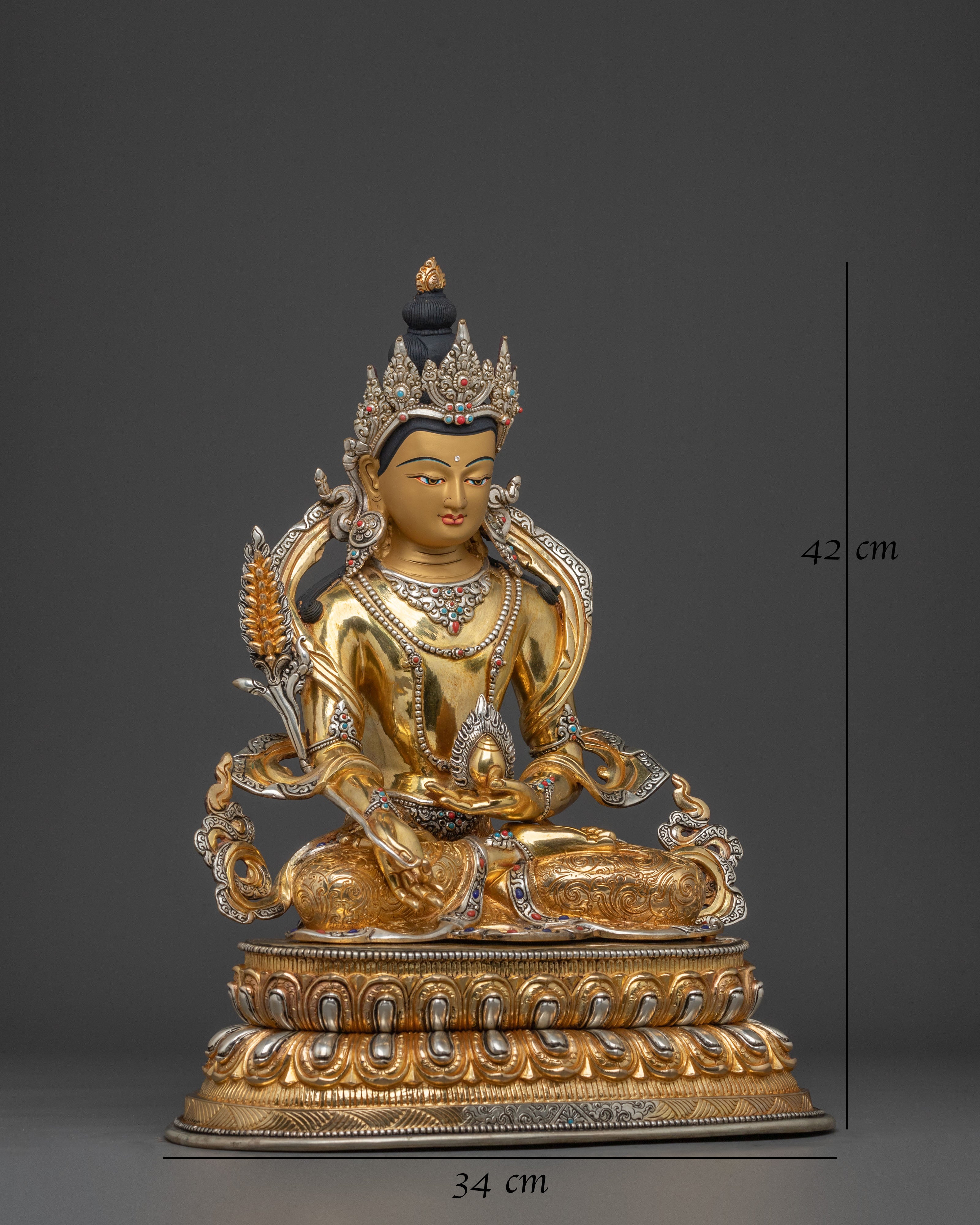 Kshitigarbha Statue: Radiant Protector of the Earth