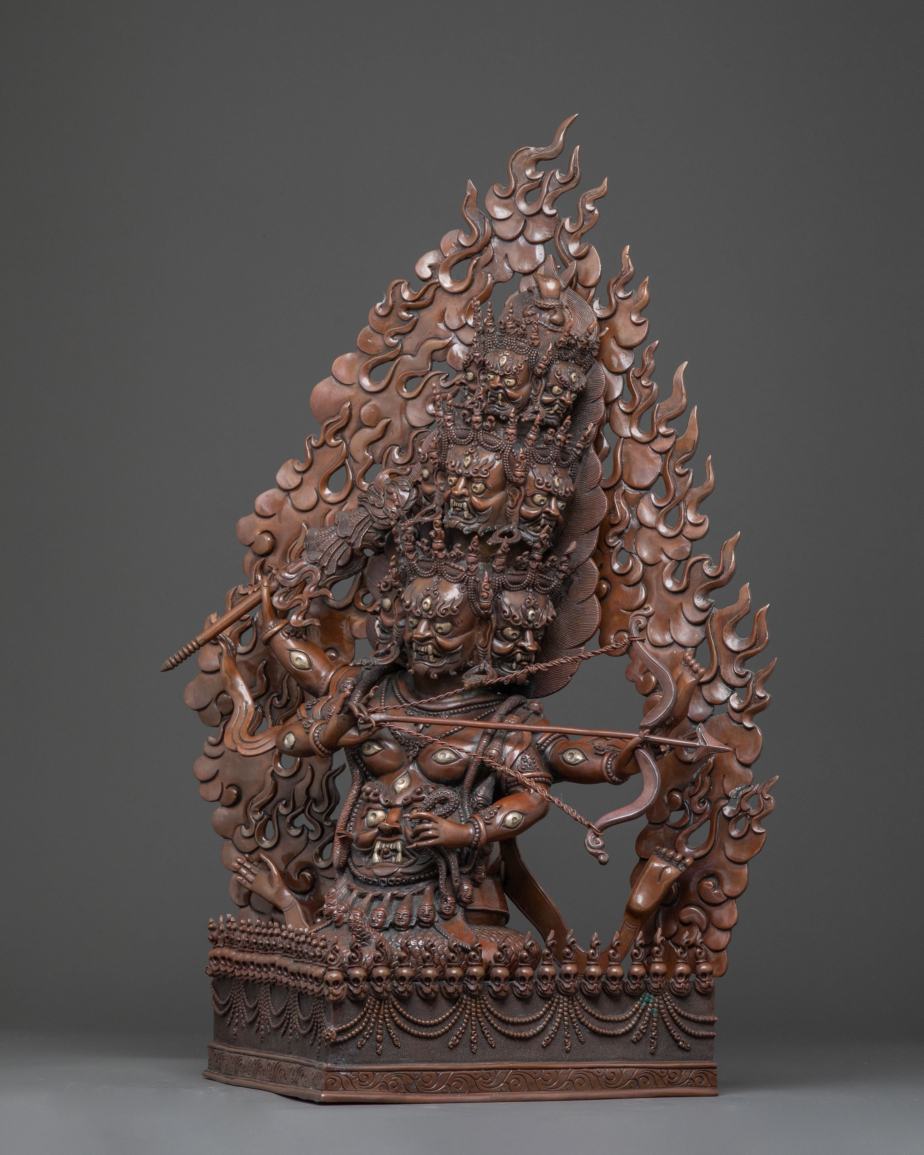 Nyingma protector Rahula Statue | Worldly Protector