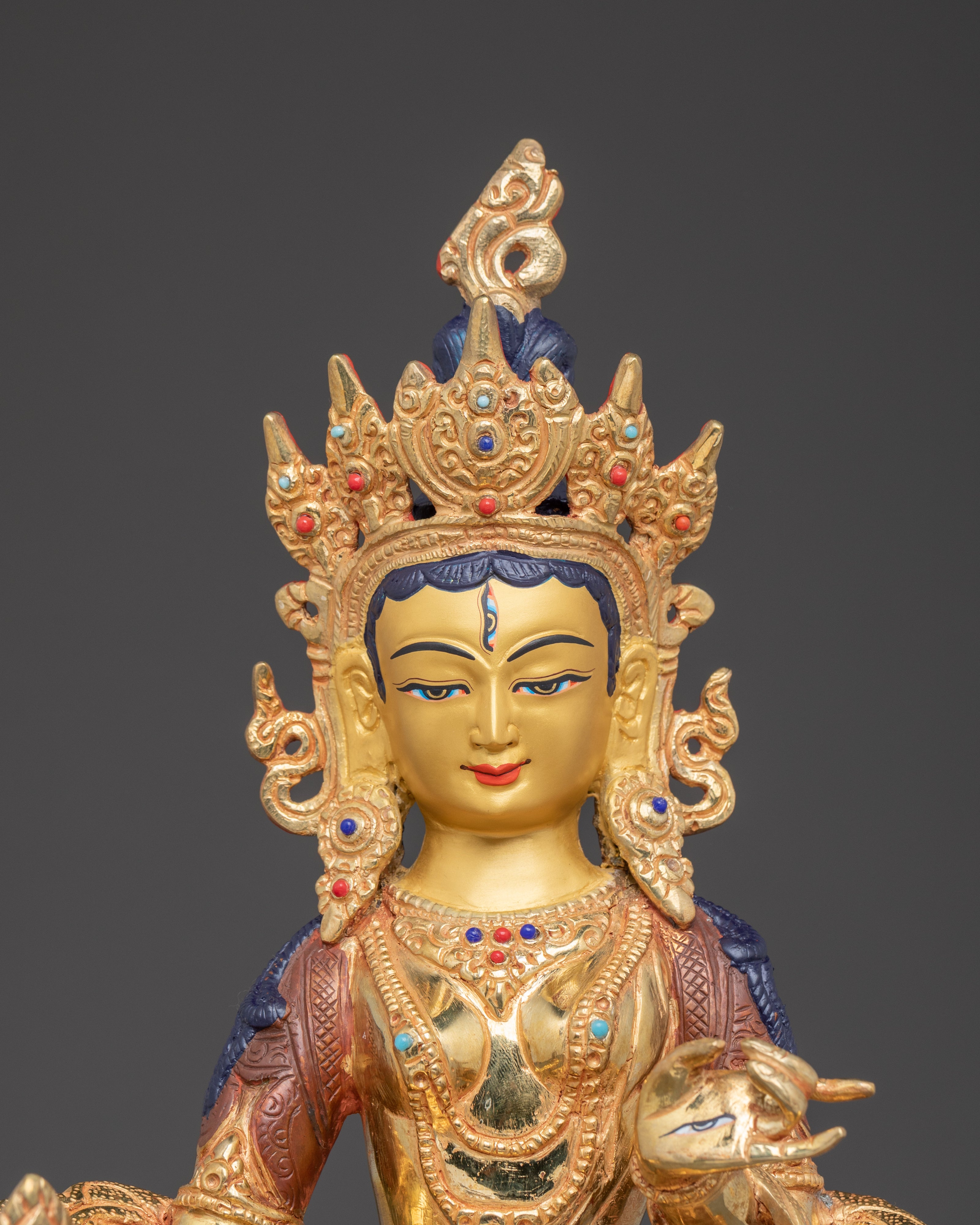 Bodhisattva Dukar Golden Statue | Sitatapatra - Protector of the Dharma