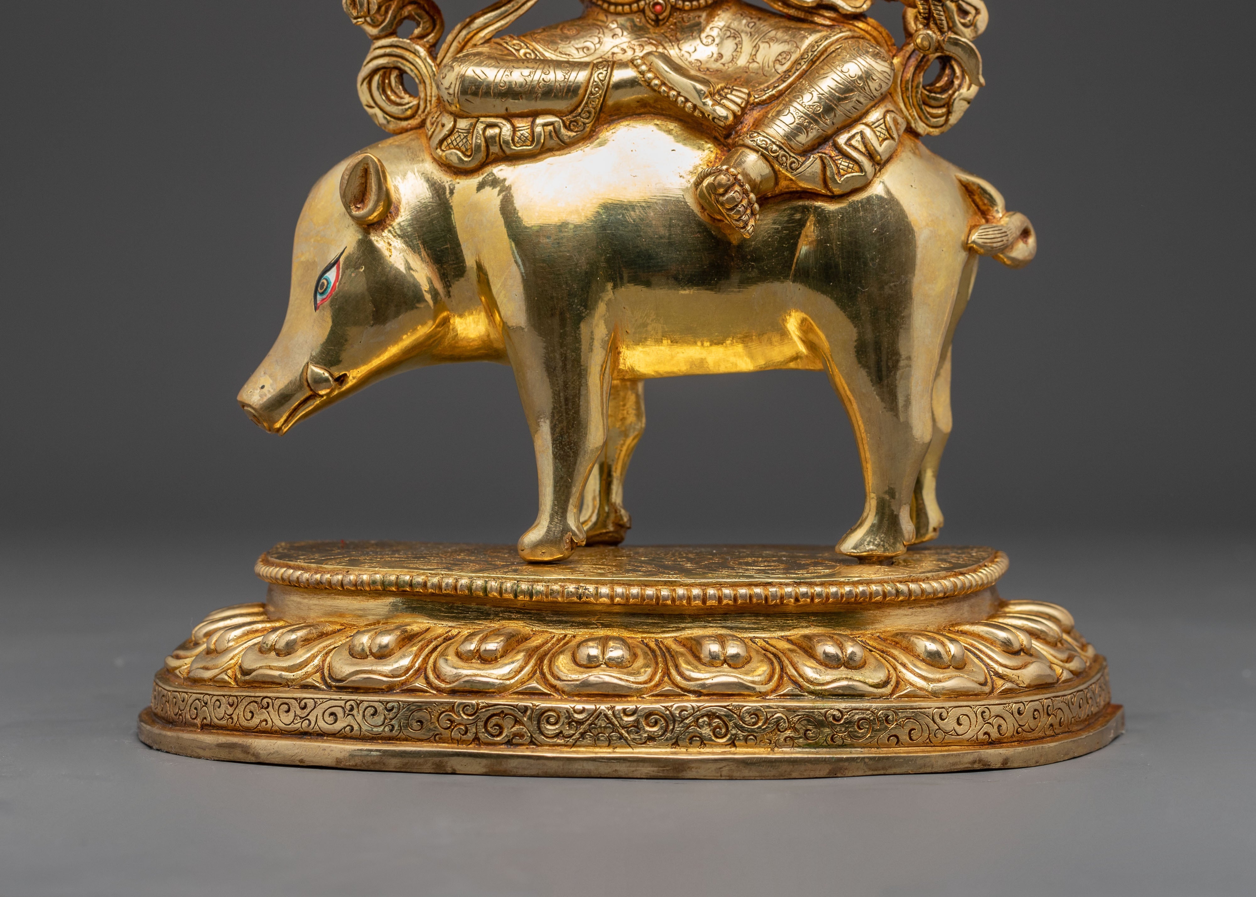 24K Gold Glided Buddhist Marichi Statue | Goddess of Wisdom