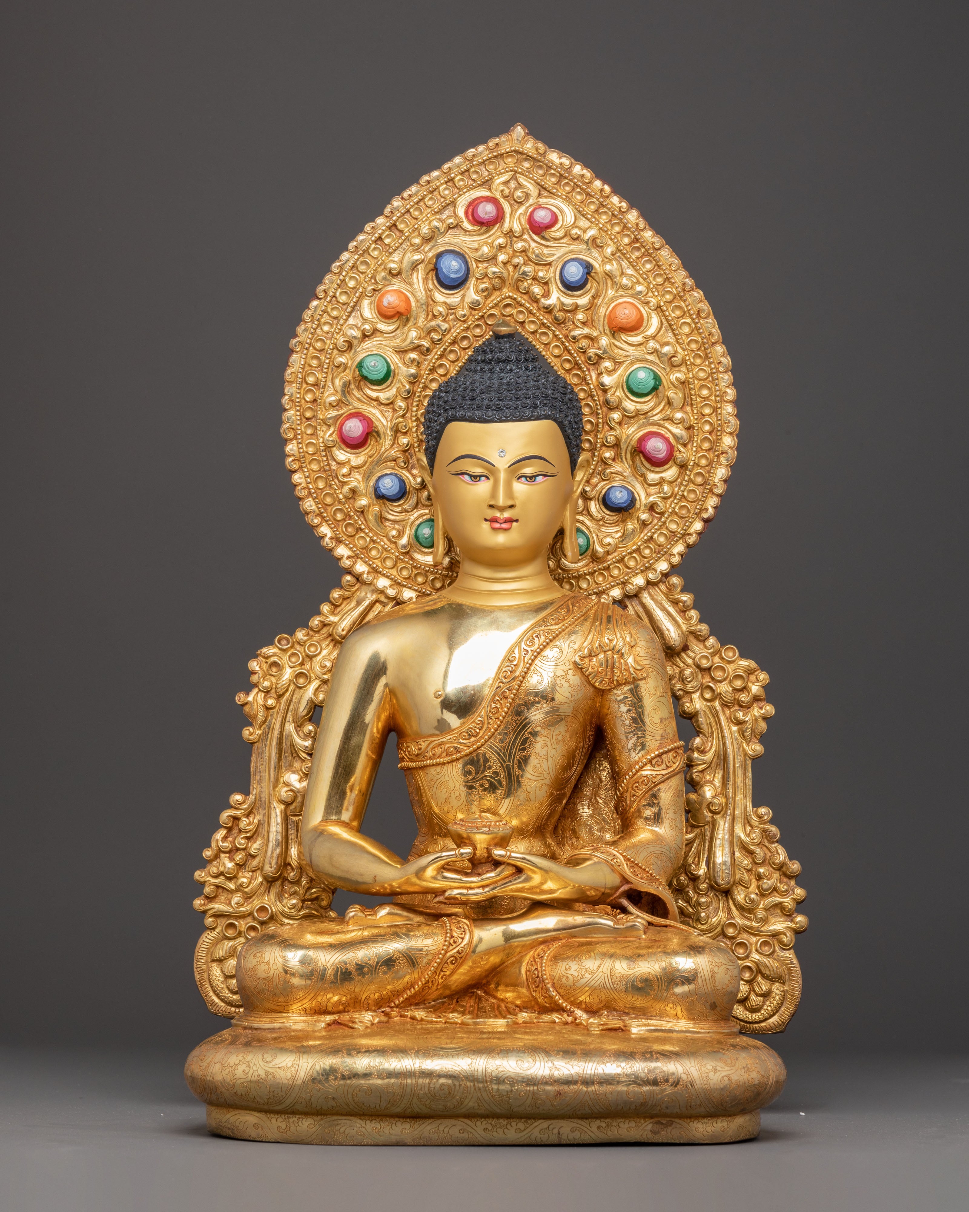 Peaceful Handmade Sculpture of Buddha Amitabha | Buddha of Infinite Light