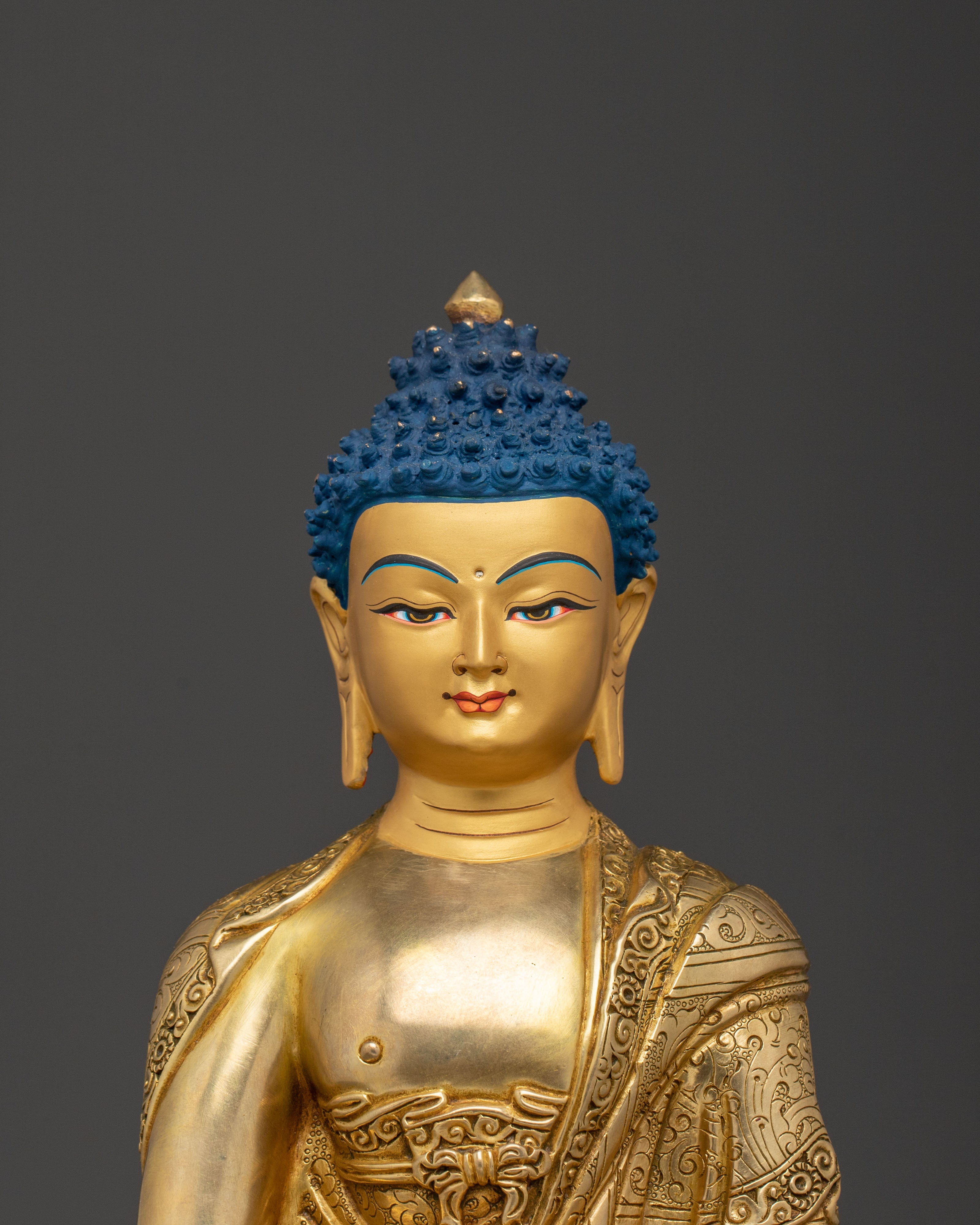 Pure Land Buddha Amitabha Sculpture: Buddha of Infinite Light