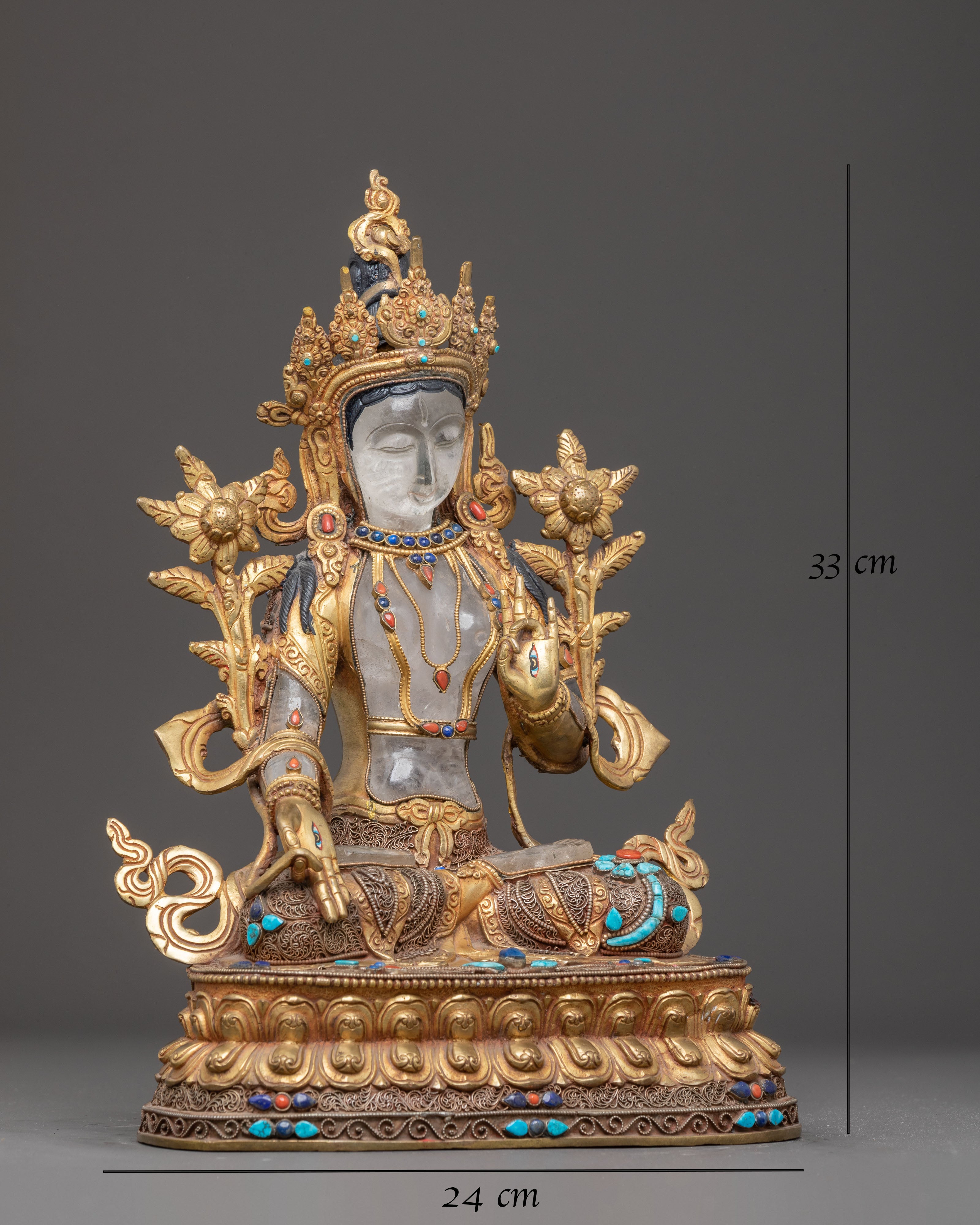 White Tara Statue: Buddhist Healing Goddess